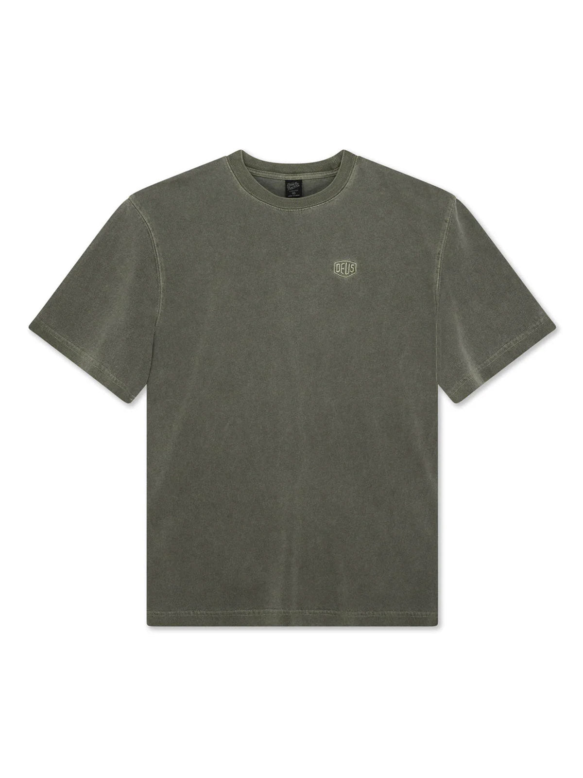 Deus Ex Machina Shield Garment Dyed Tee Cypress Green