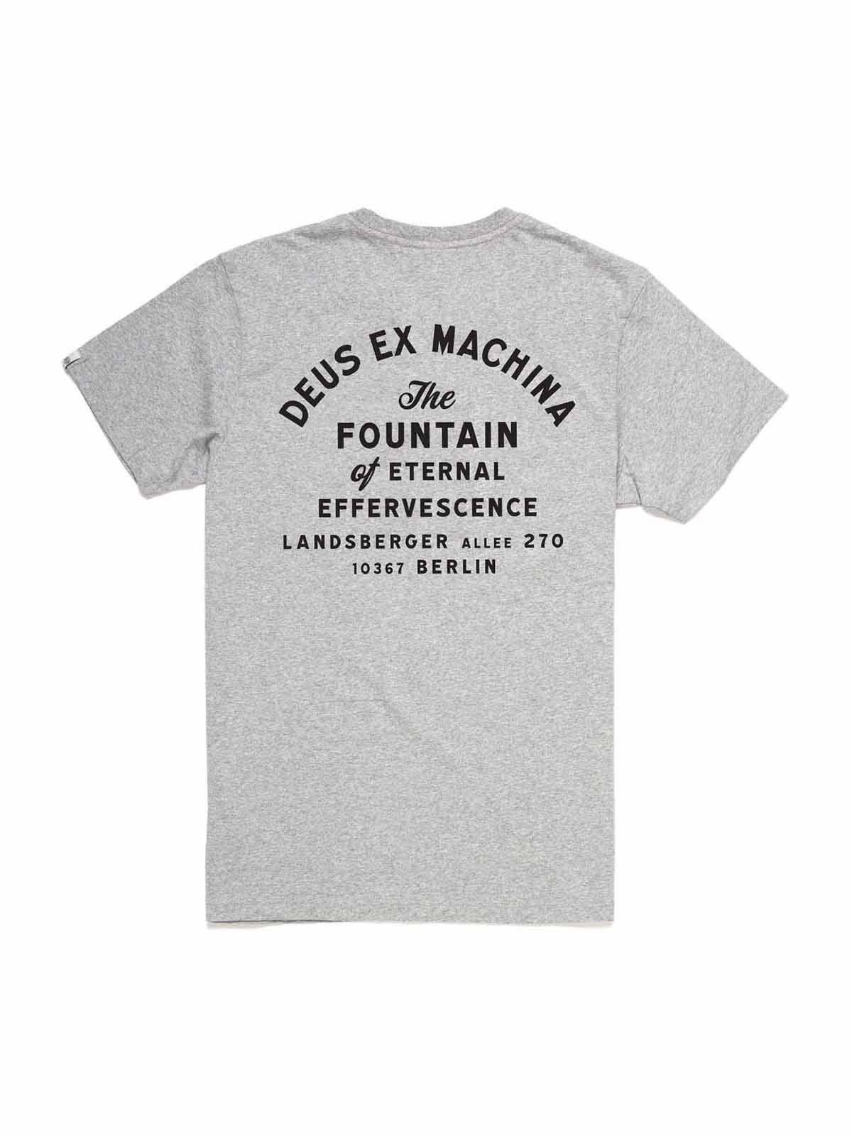 Deus Ex Machina Berlin Address Pocket Tee Grey Marle