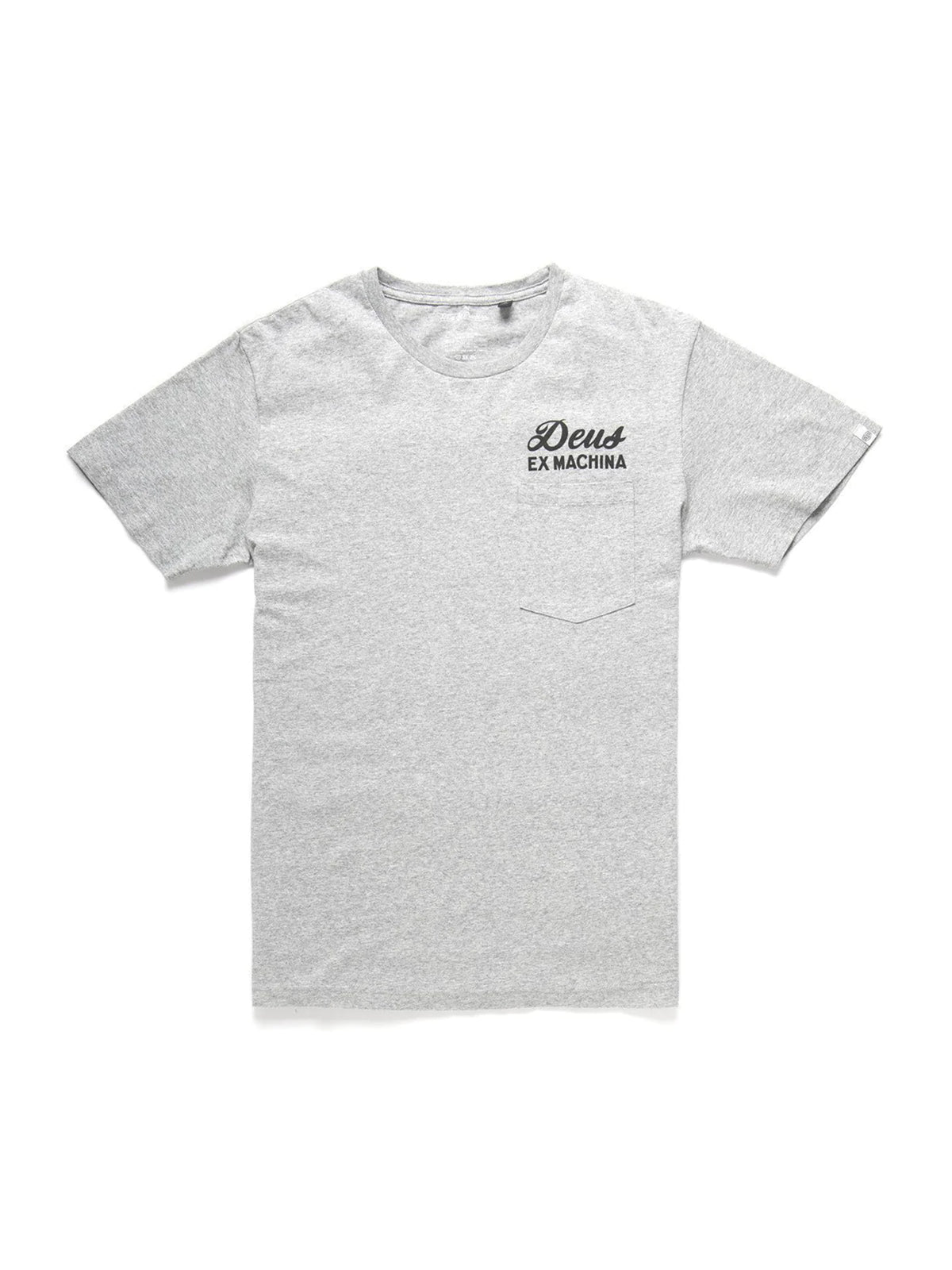 Deus Ex Machina Berlin Address Pocket Tee Grey Marle