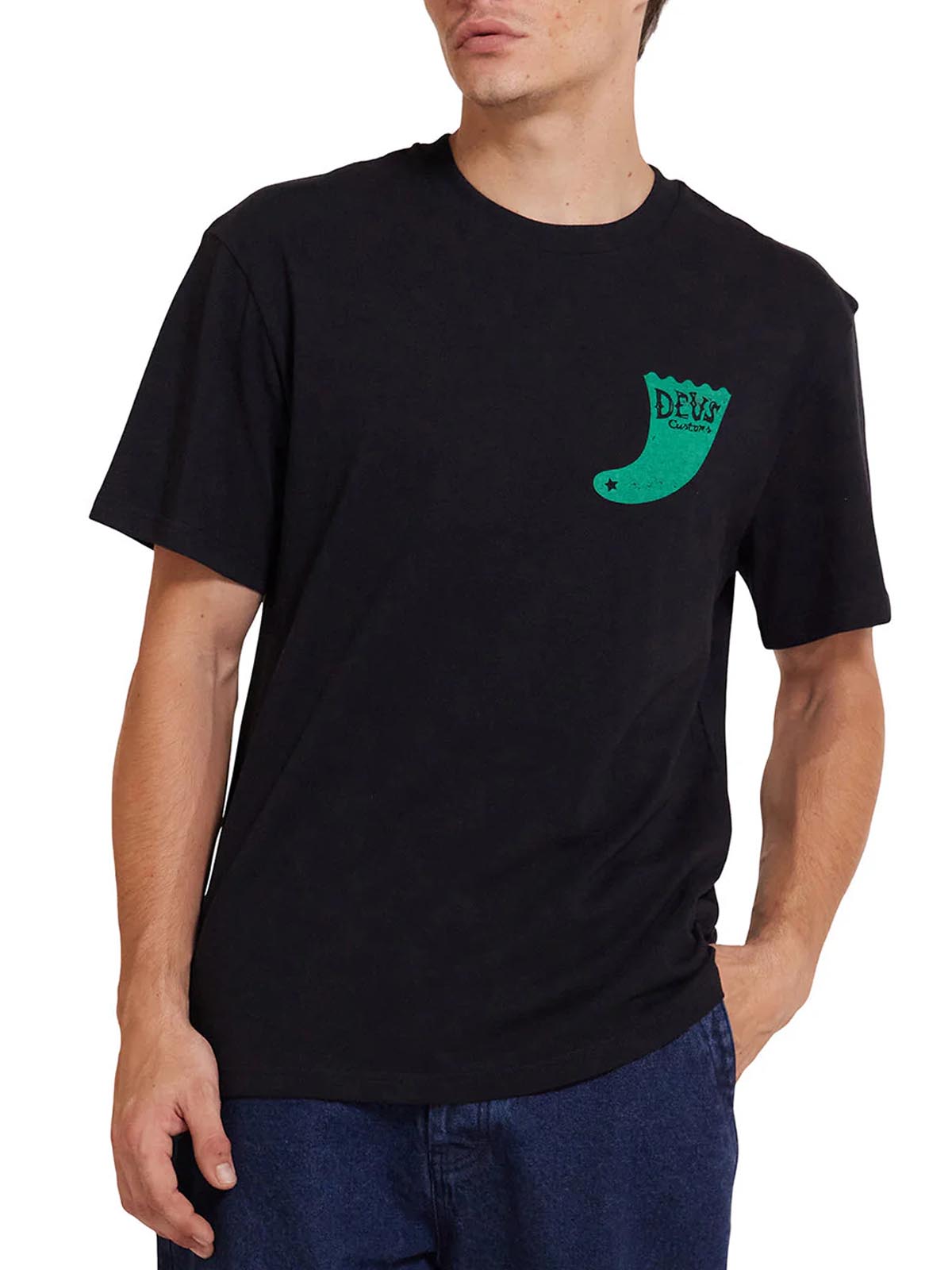 Deus Ex Machina Single Fin Tee Black