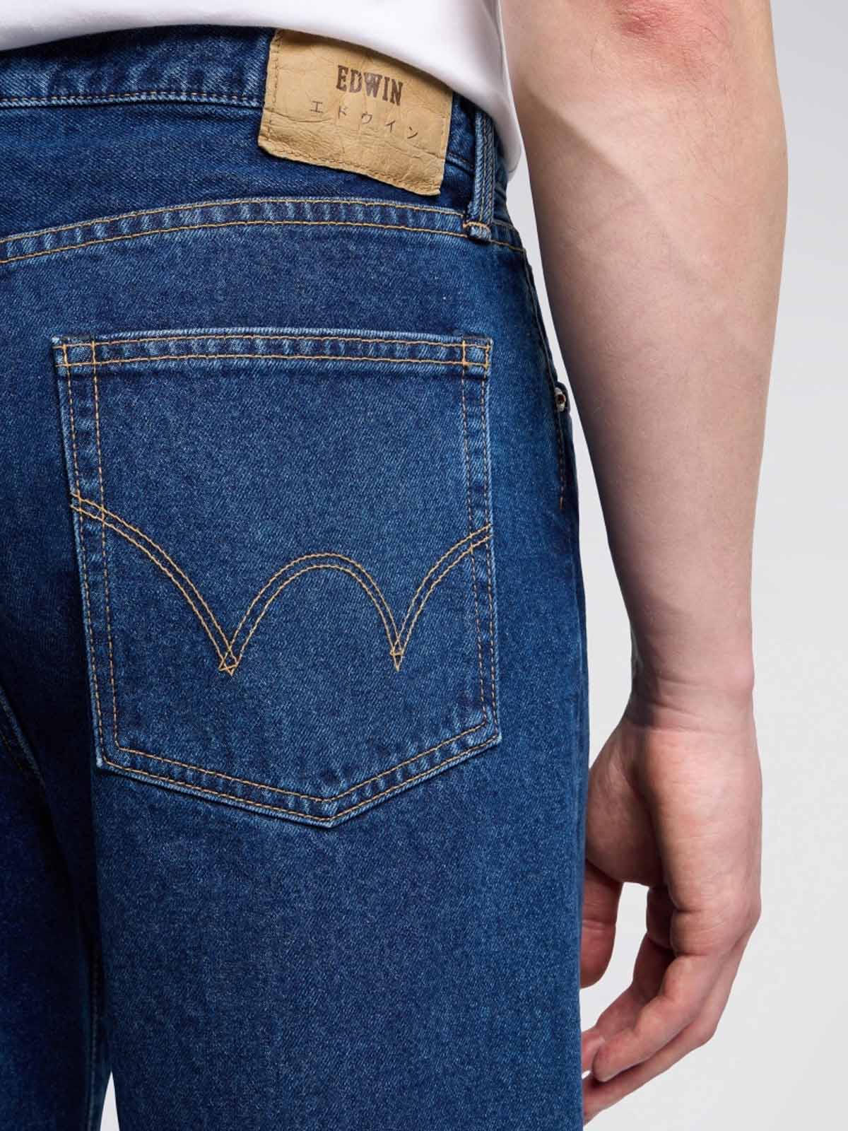 Edwin 12.5oz Kaihara Loose Fit Blue Mid Light Used L30