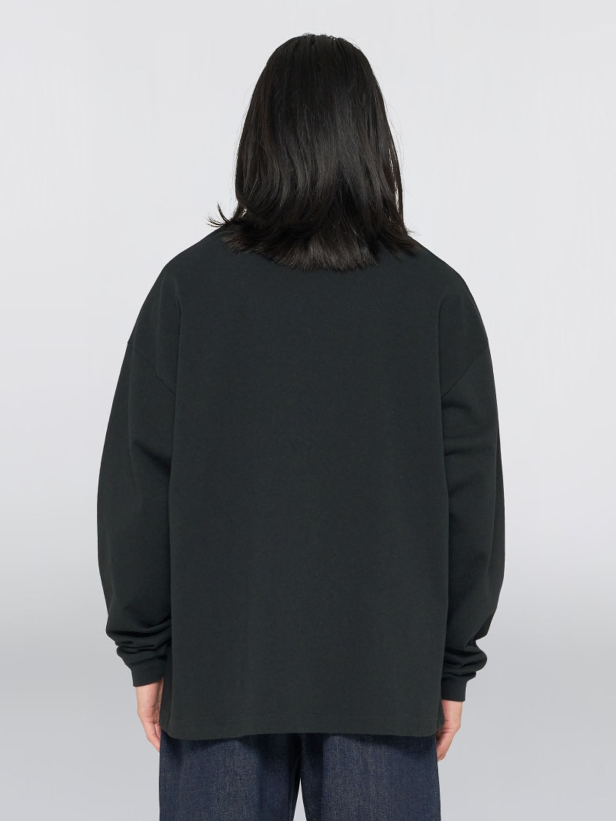 Edwin Longsleeve T-Shirt Black Garment Washed