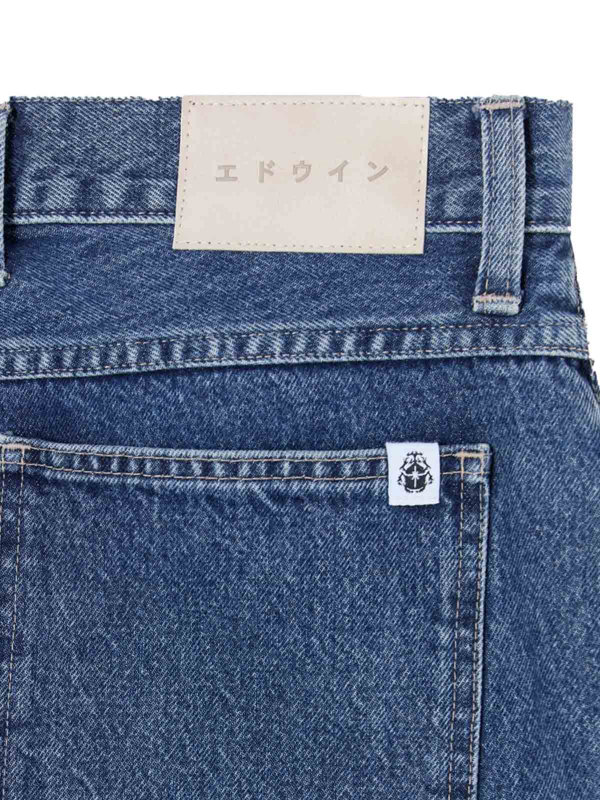Edwin Matrix Pant Blue Mid Marble Wash L30