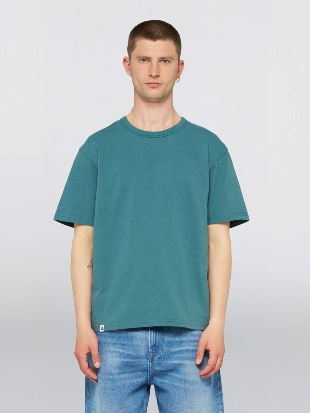 Edwin Regular Basic T-Shirt Mediterranea Garment Washed