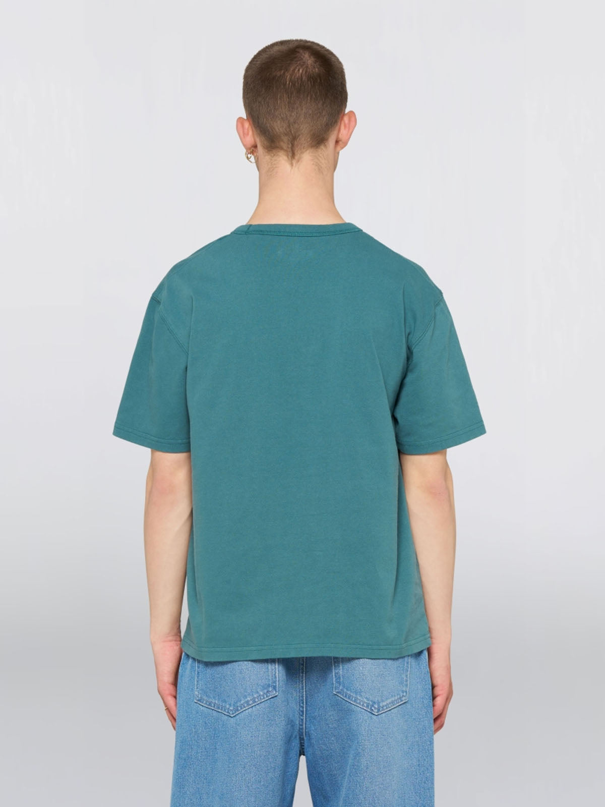 Edwin Regular Basic T-Shirt Mediterranea Garment Washed