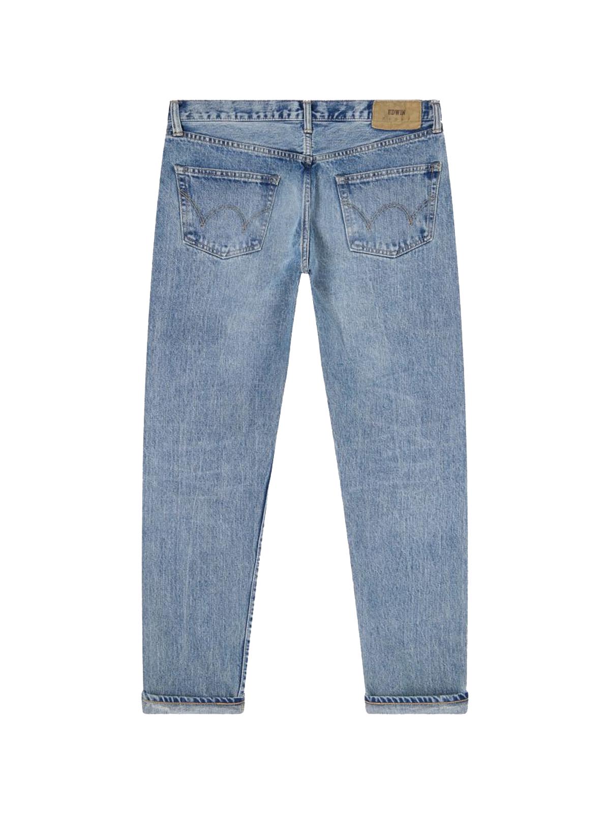 Edwin Regular Tapered Kurabo Red Selvage 14oz Blue Light Used L32