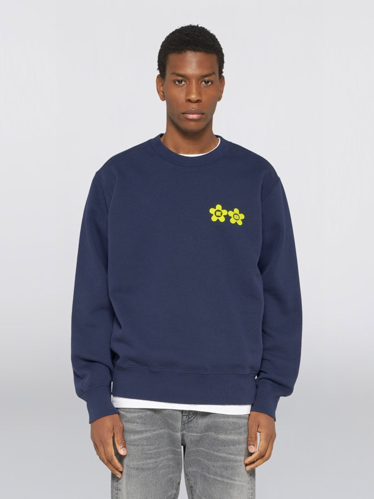 Edwin Sakura Sweat Maritime Blue