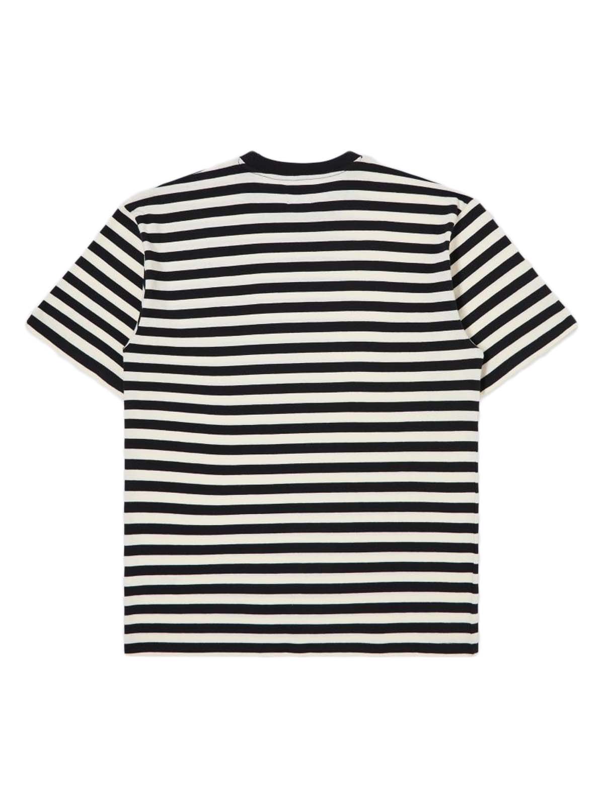 Edwin Basic Stripe T-Shirt Black White