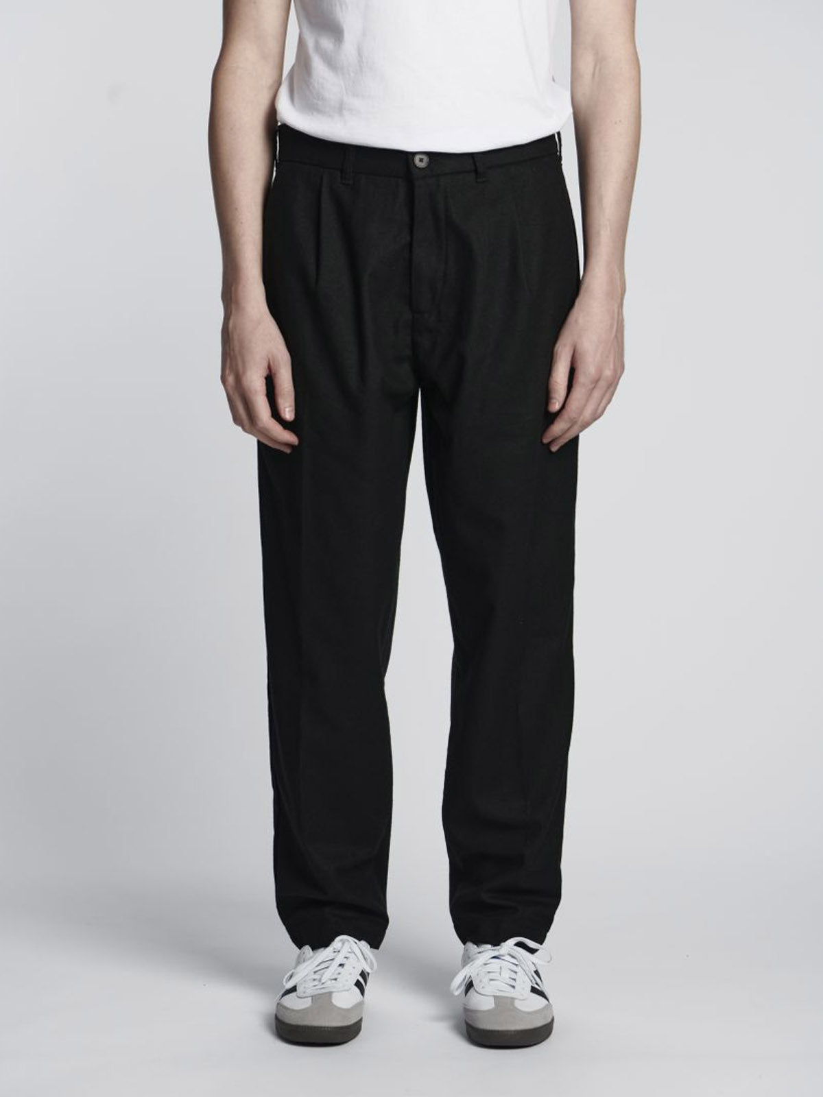 Edwin Eddy Pant Plain Wool Weave Black L29