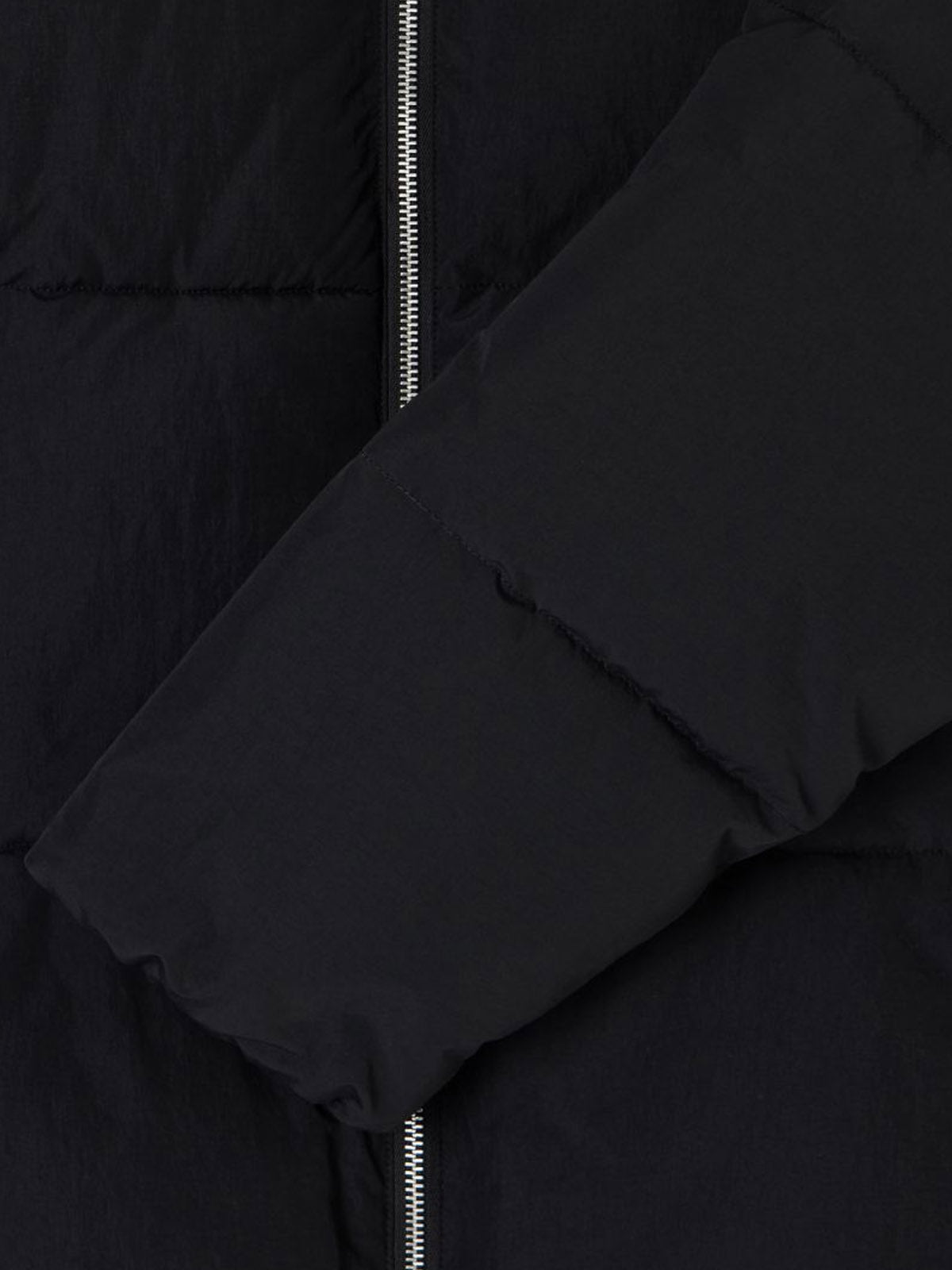 Edwin Puffer Jacket Plain Weave Black