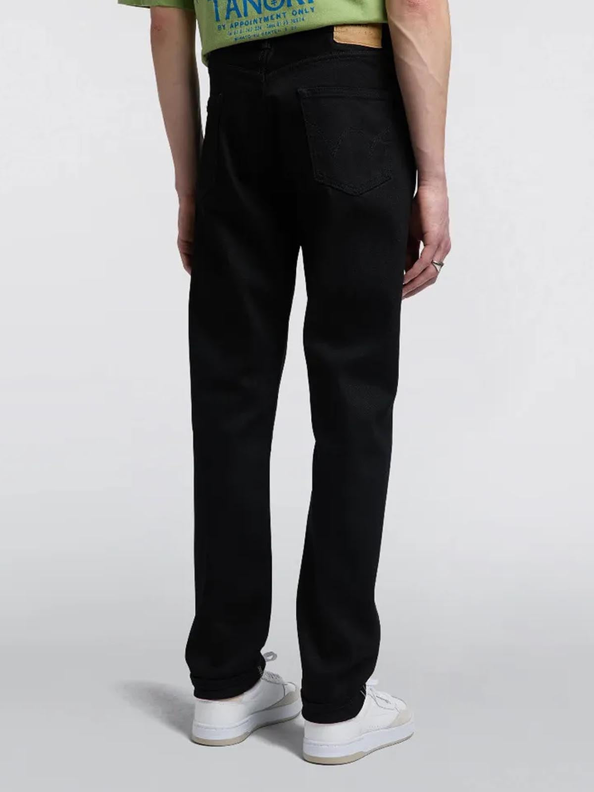 Edwin Slim Tapered Kaihara Black Rinsed Green X White L30