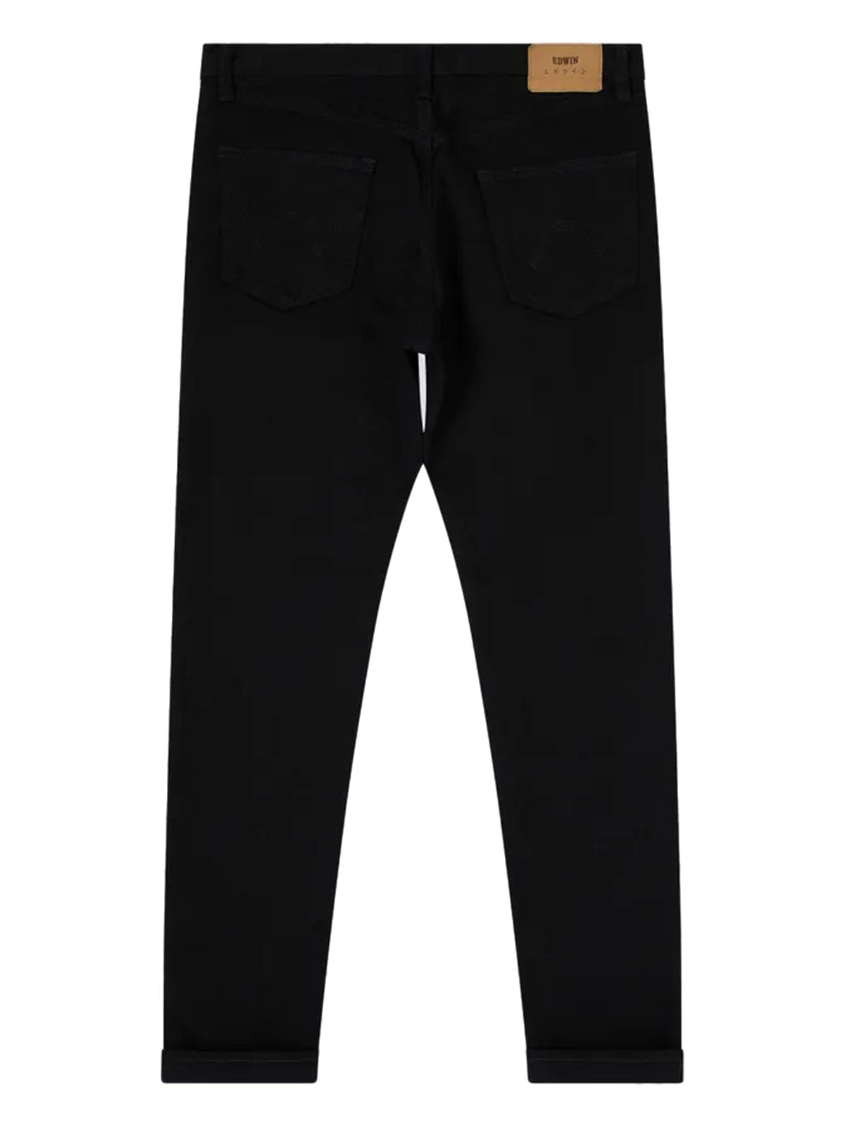 Edwin Slim Tapered Kaihara Black Rinsed Green X White L30