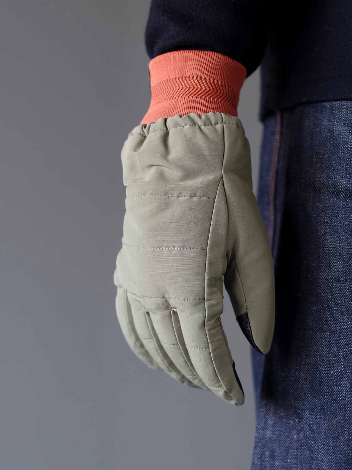 Elmer Joh Knit Cuff Glove Khaki Conductive