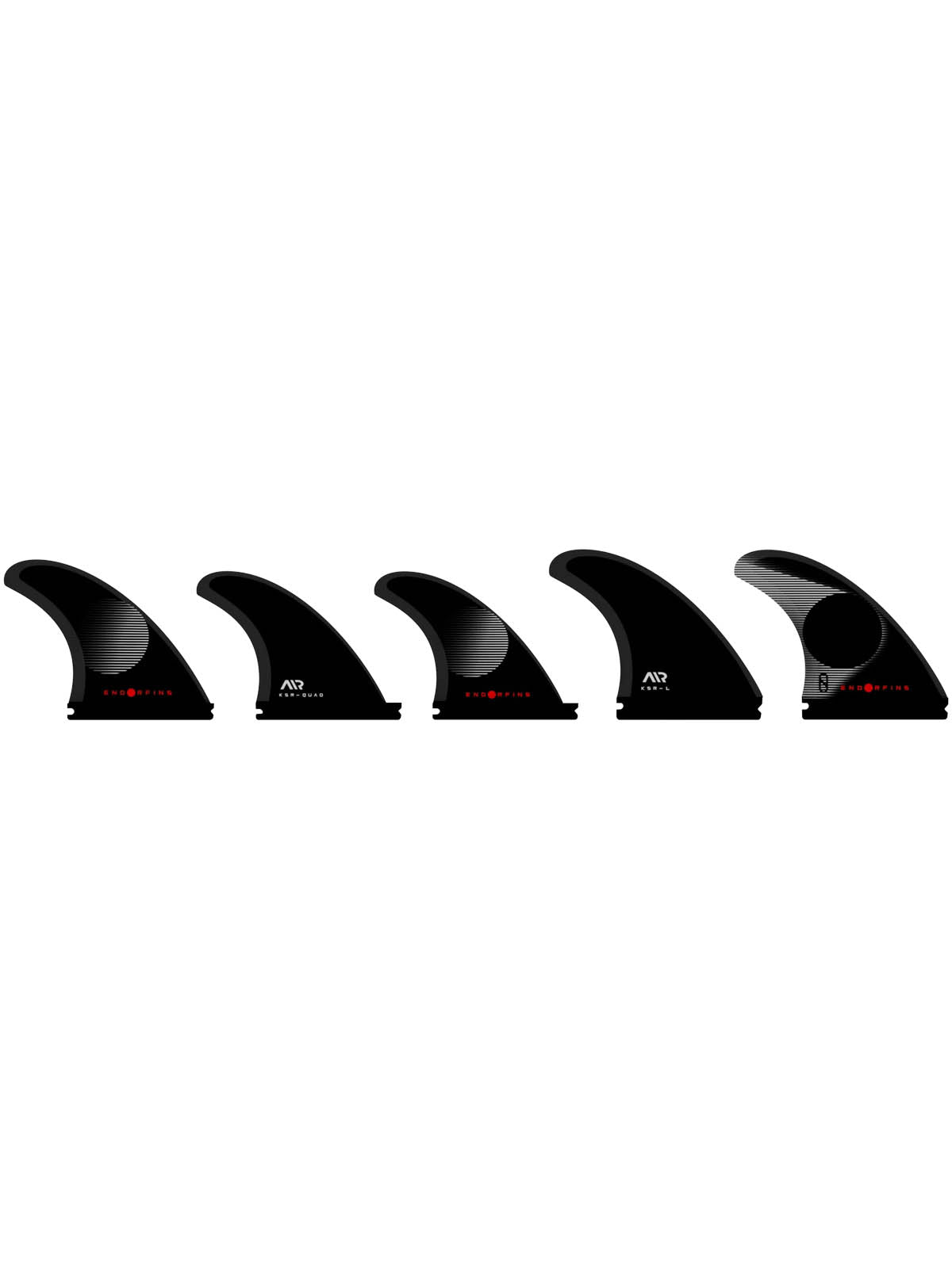 Endorfins KS1 5-Fin Set Futures Black/Black Large - Visitor Store