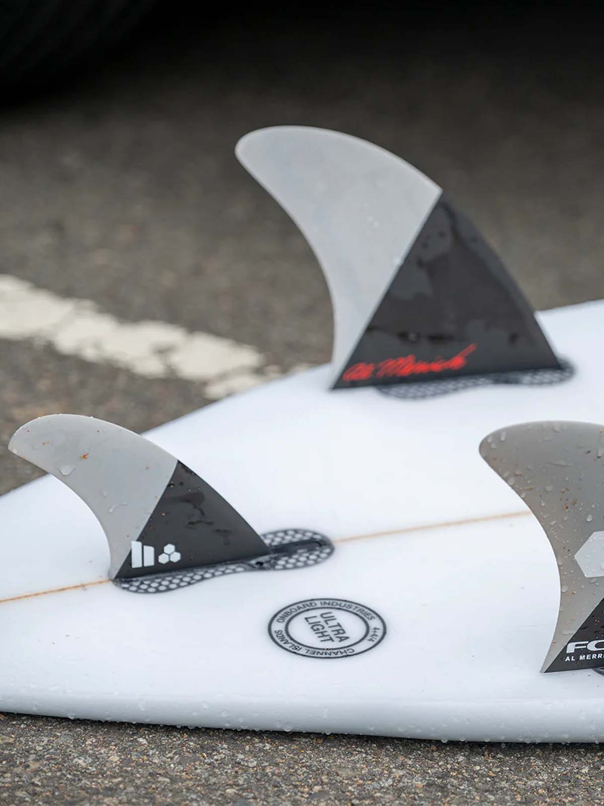 FCS II Fins AM PC Twin +1  Grey Charcoal
