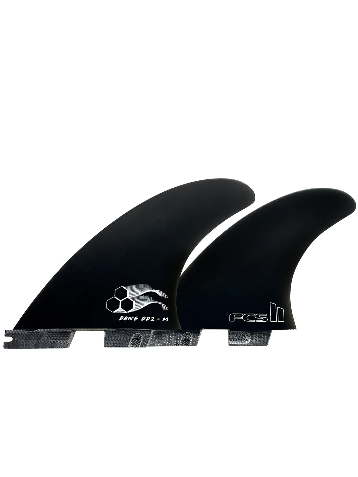 FCS II Fins CI x Dane Reynolds DD2 Tri Fin Set Black Medium