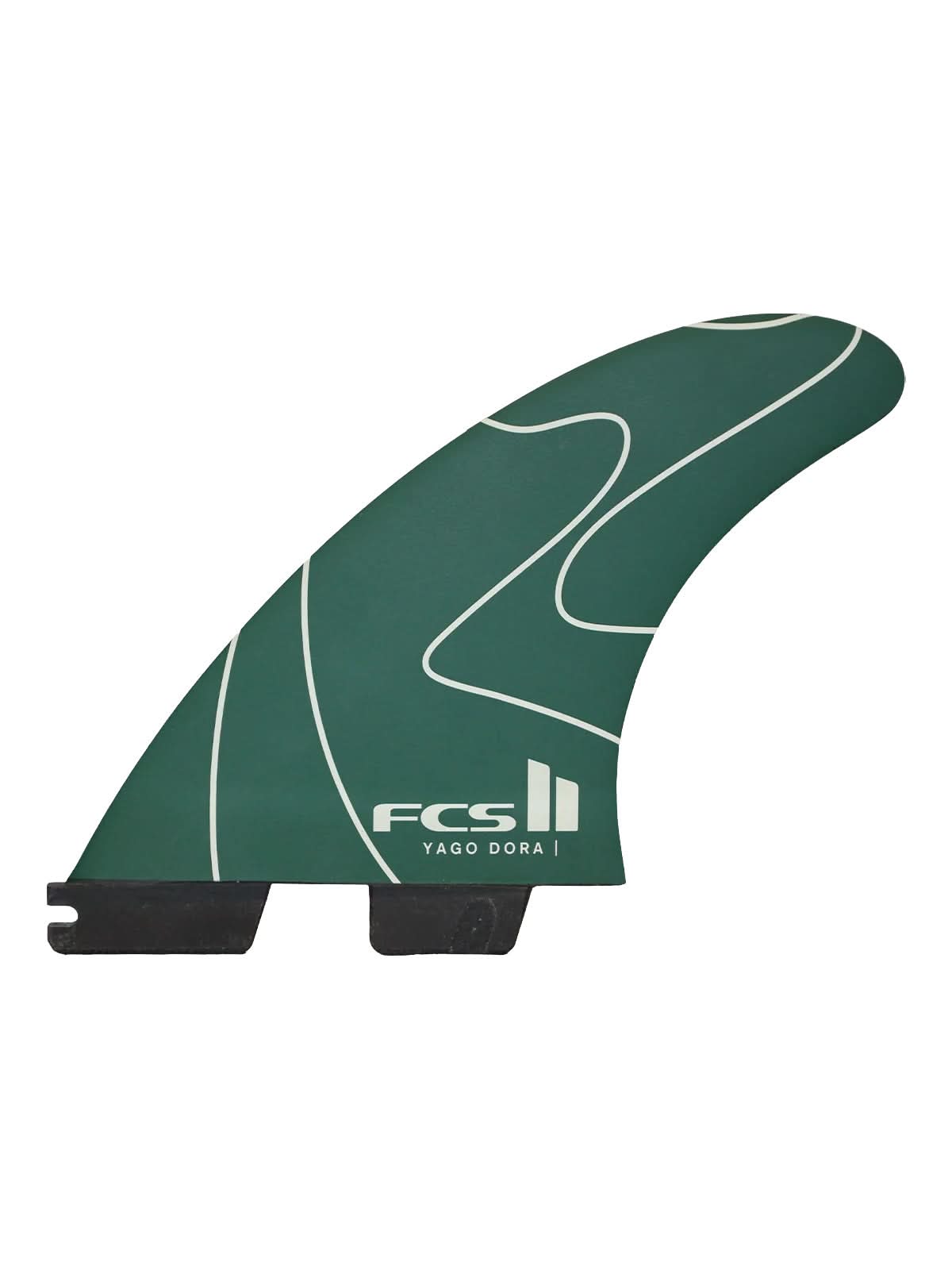 FCS II Fins Gabriela Medina PC Tri Fin Set Black White Medium