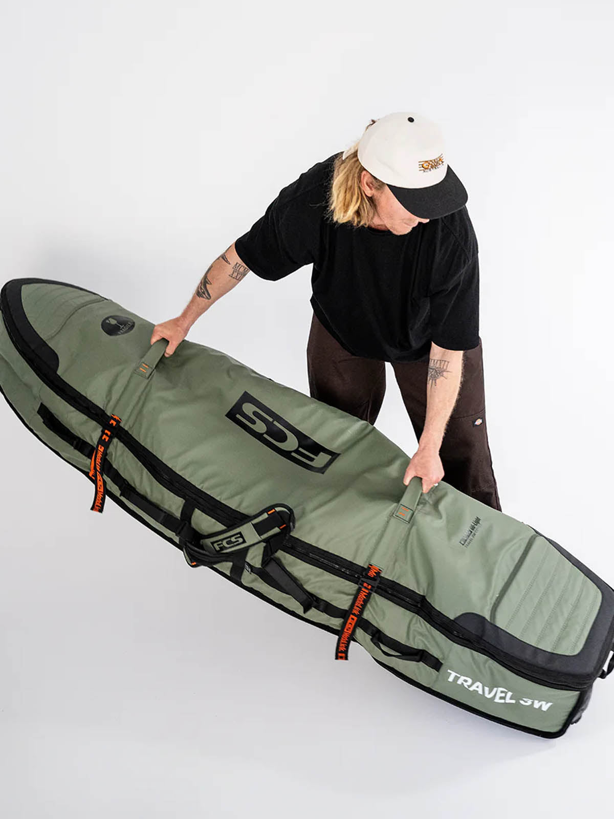 FCS Travel 3 Shortboard/Fish Wheelie Cover 6'7" Alpine