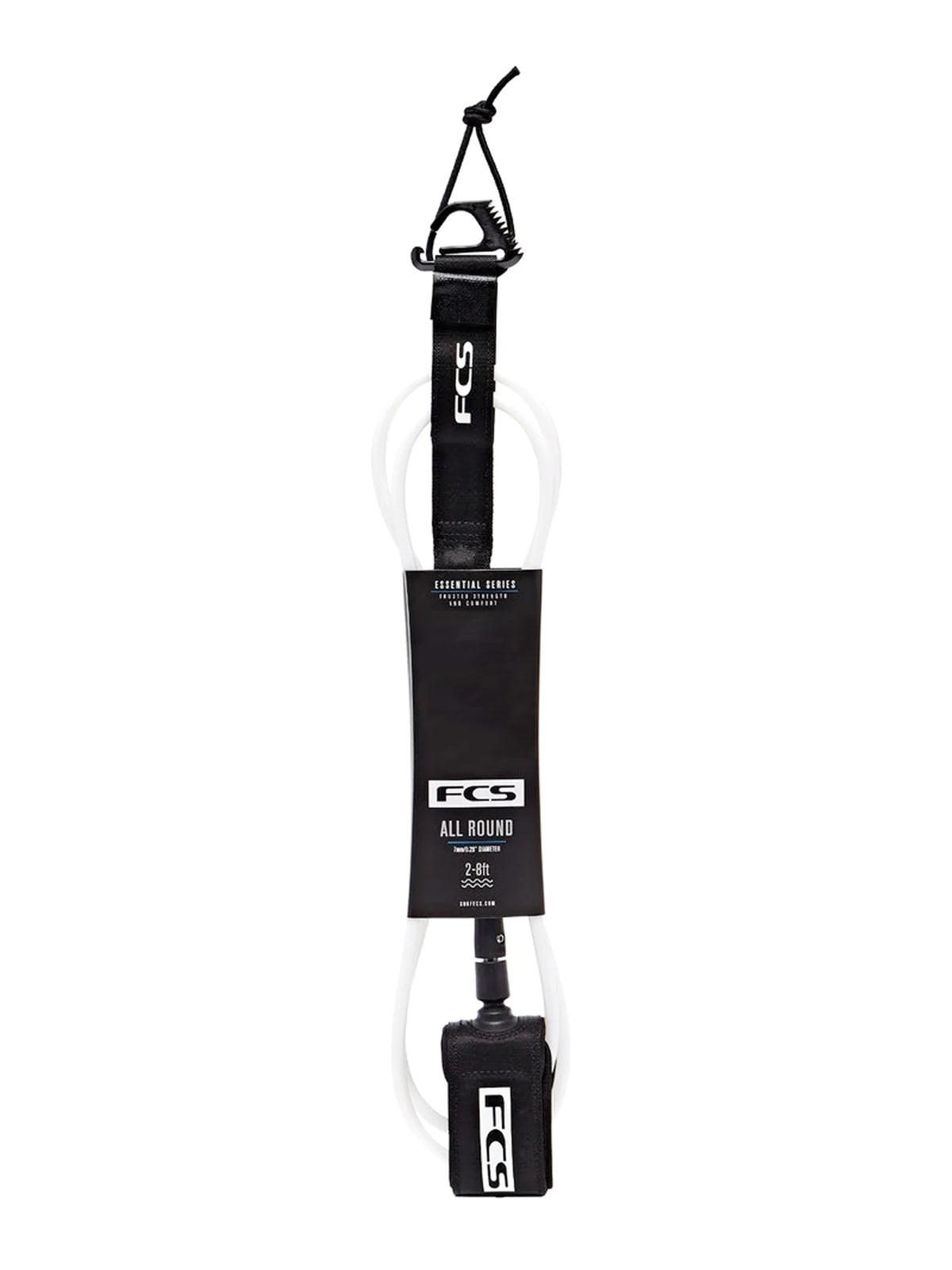 FCS Fins 7'0 All Round Essential Leash White/Black