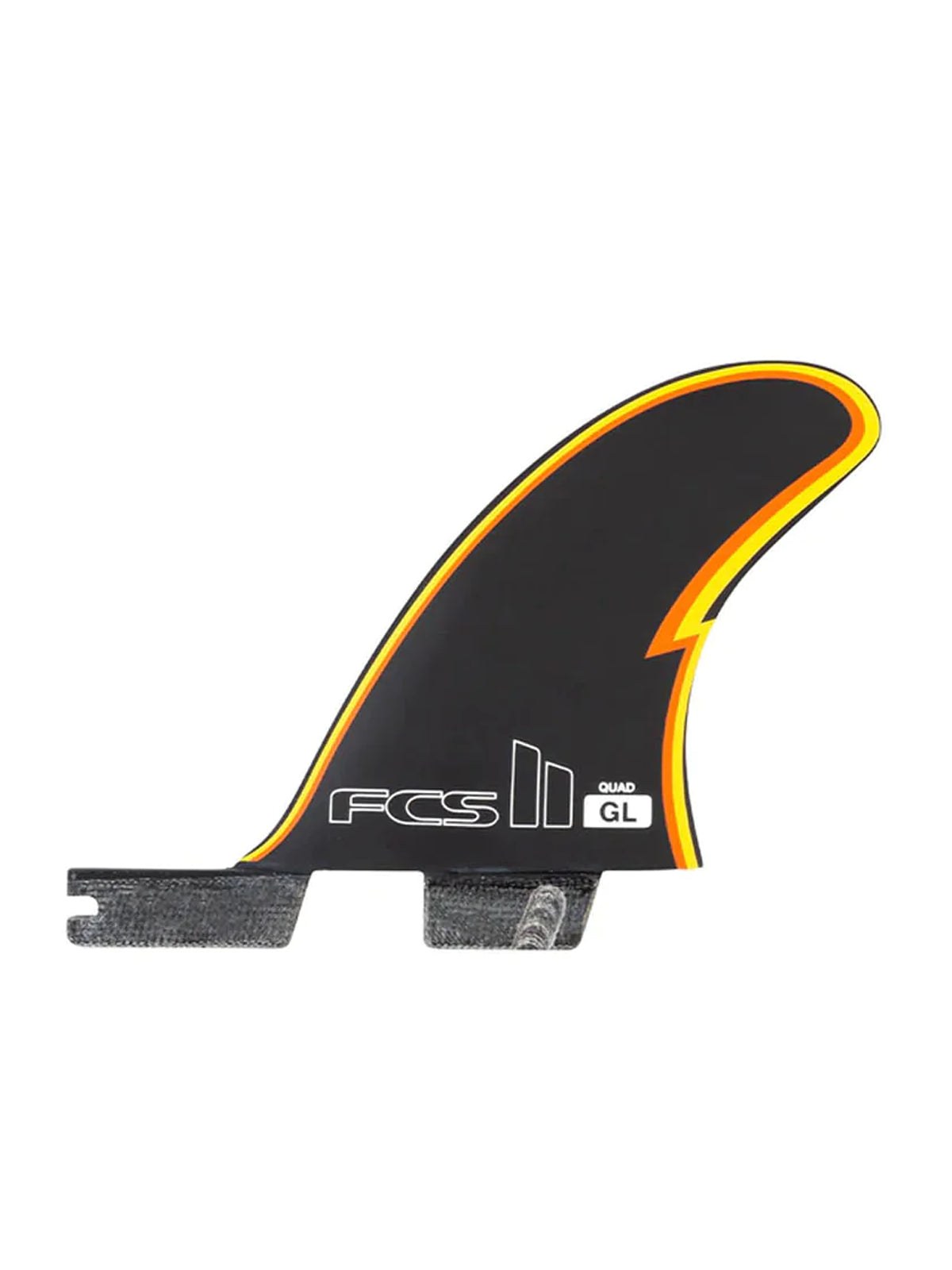 FCS II Fins GL PC Tri-Quad Fins Medium Black