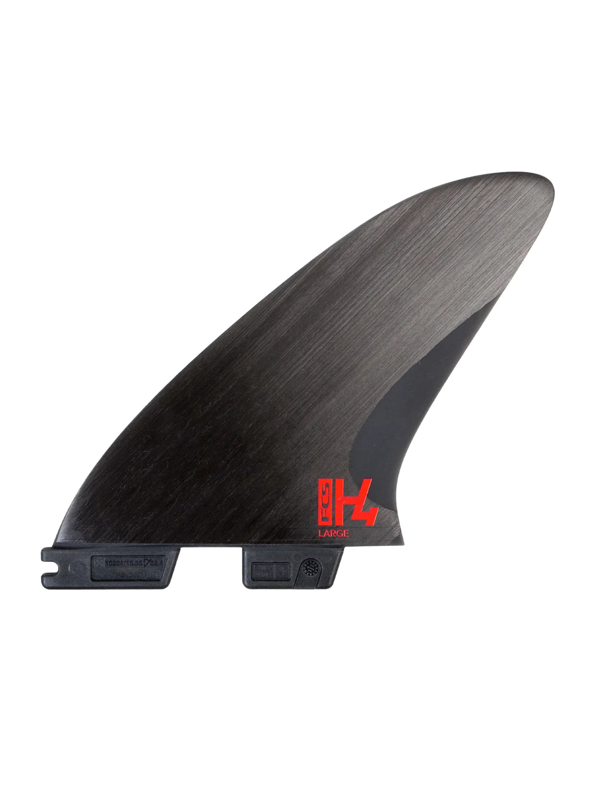 FCS II Fins H4 PC Carbon Tri Set Smoke Large