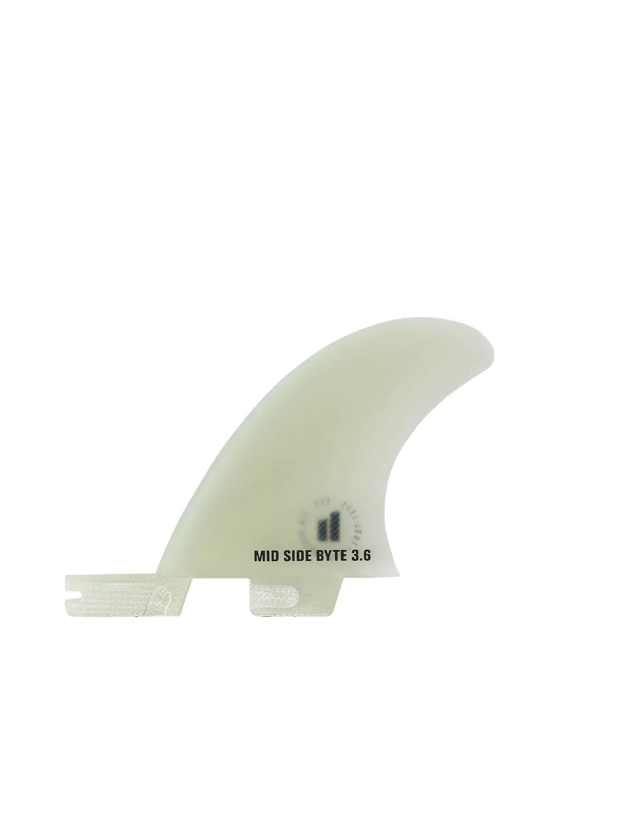 FCS II Fins Mid Side Byte PG 3.6 Clear