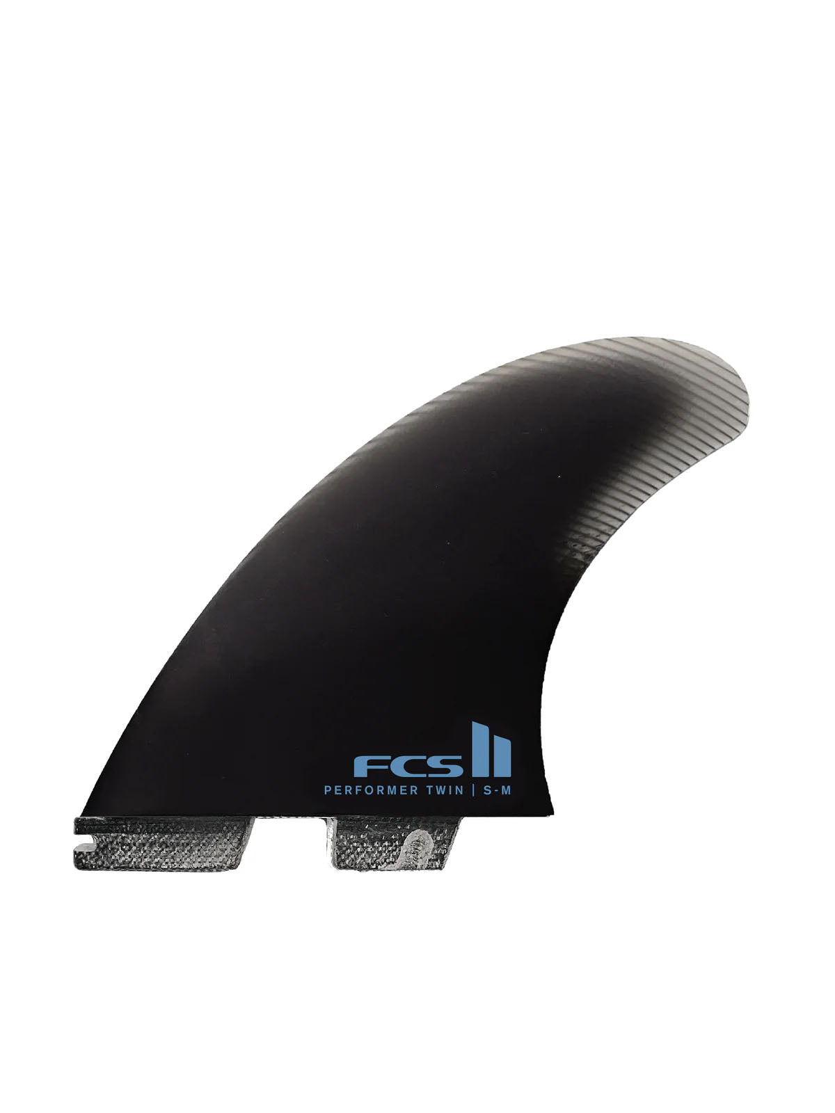 FCS II Fins Performer Twin+1 PG Fins S-M Black