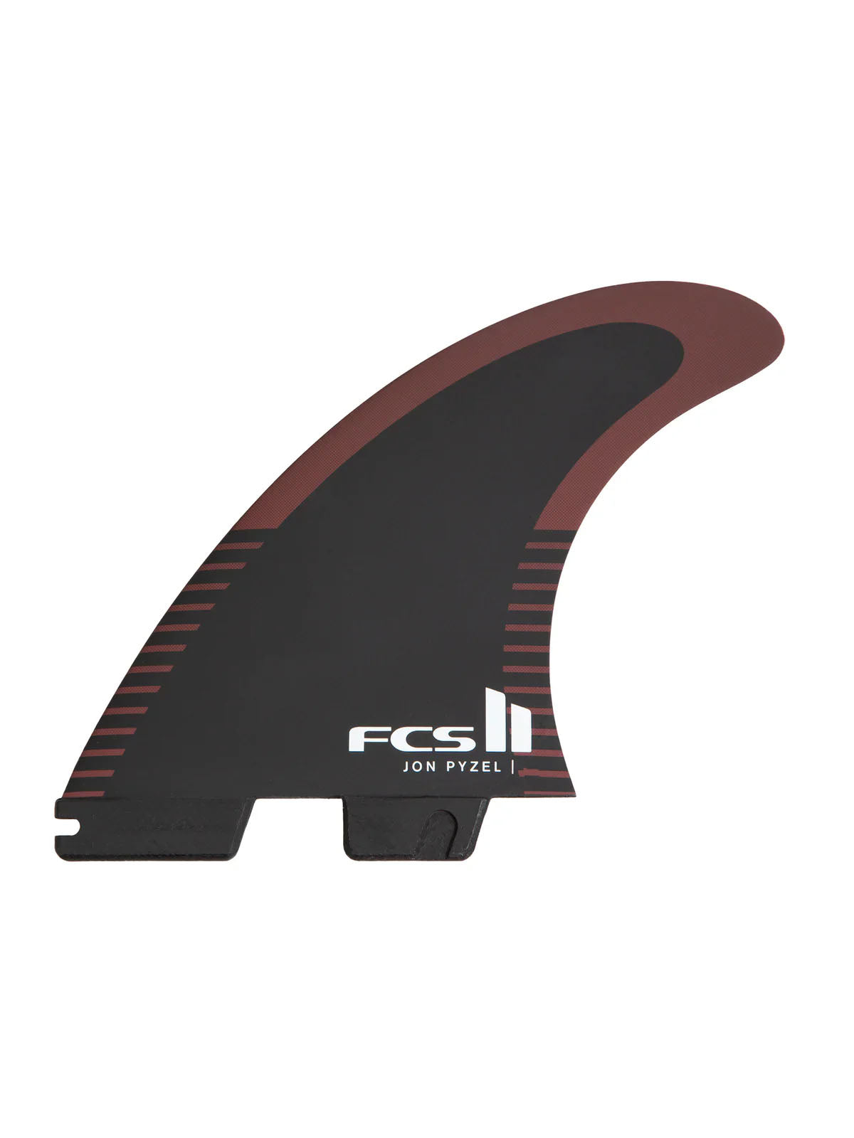 FCS II Fins Pyzel PC Black Shiraz Tri Fin Set Large