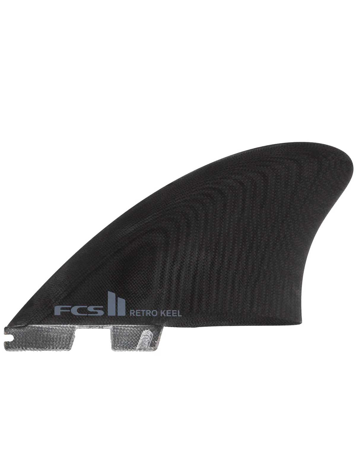 FCS II Fins Retro Keel PG Twin Set Black
