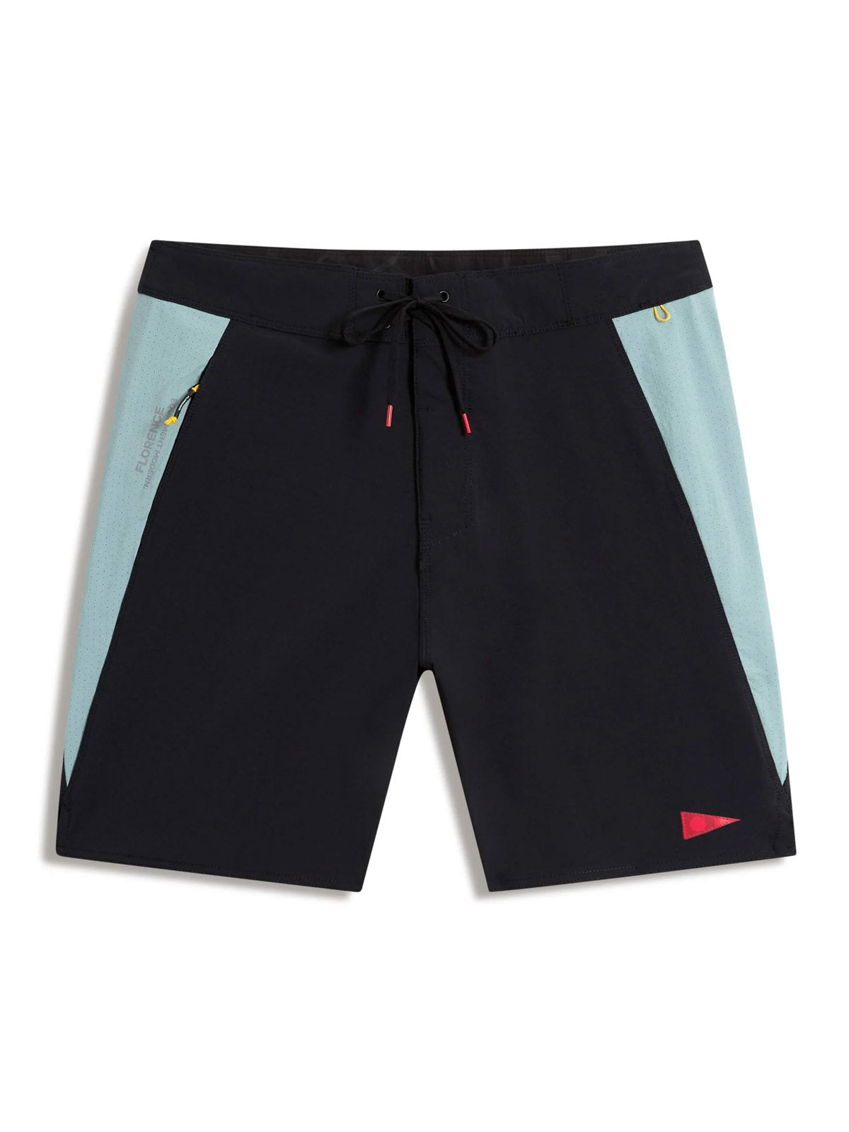 Florence Marine X Cordura Airtex Boardshort Black Lightest Sea Blue