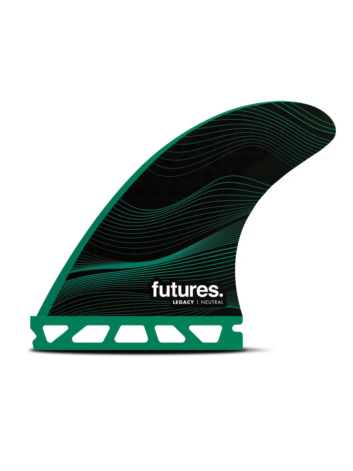 Futures Fins F6 Thruster Legacy Neutral Medium Black Green
