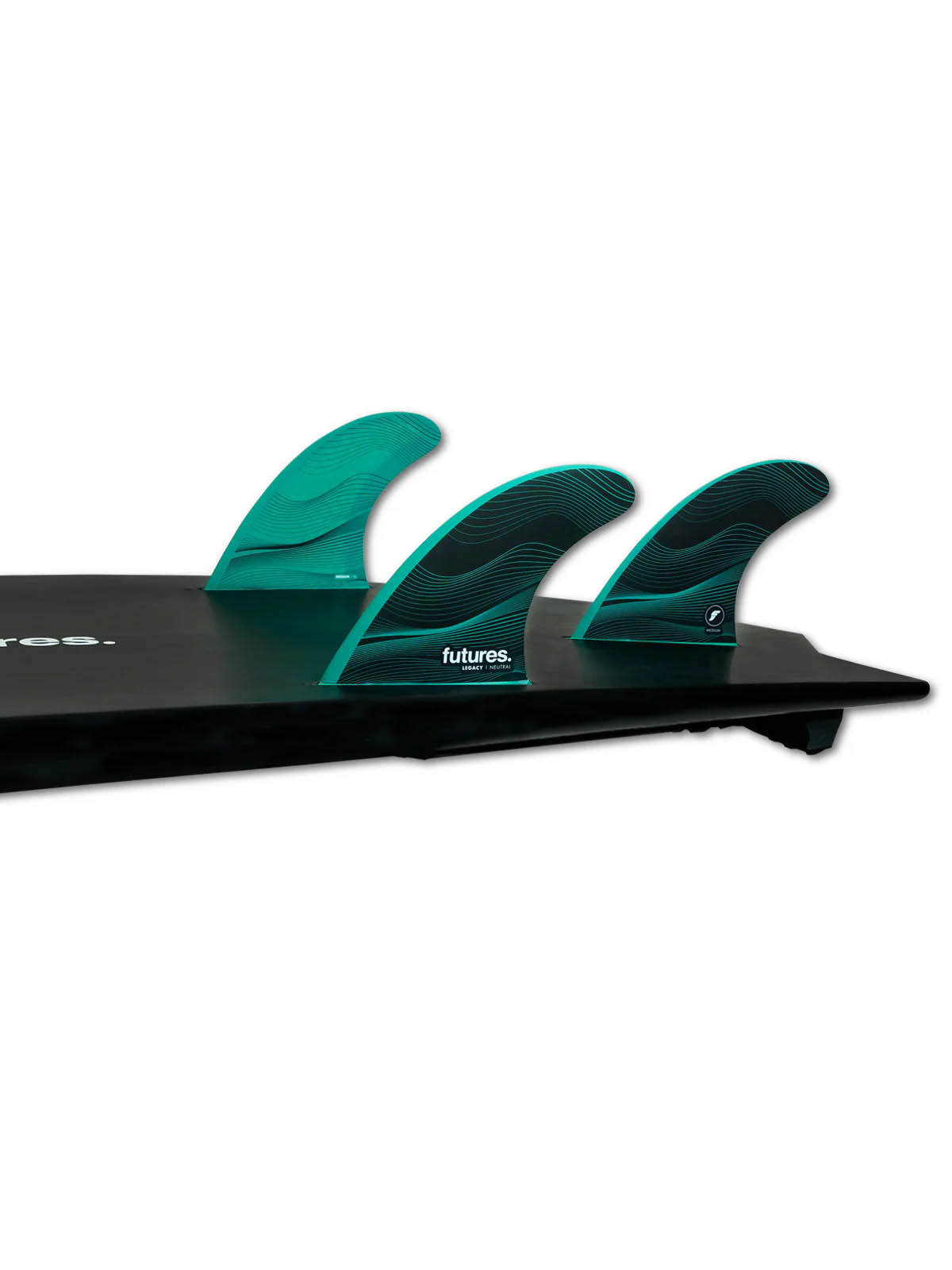 Futures Fins F6 Thruster Legacy Neutral Medium Black Green