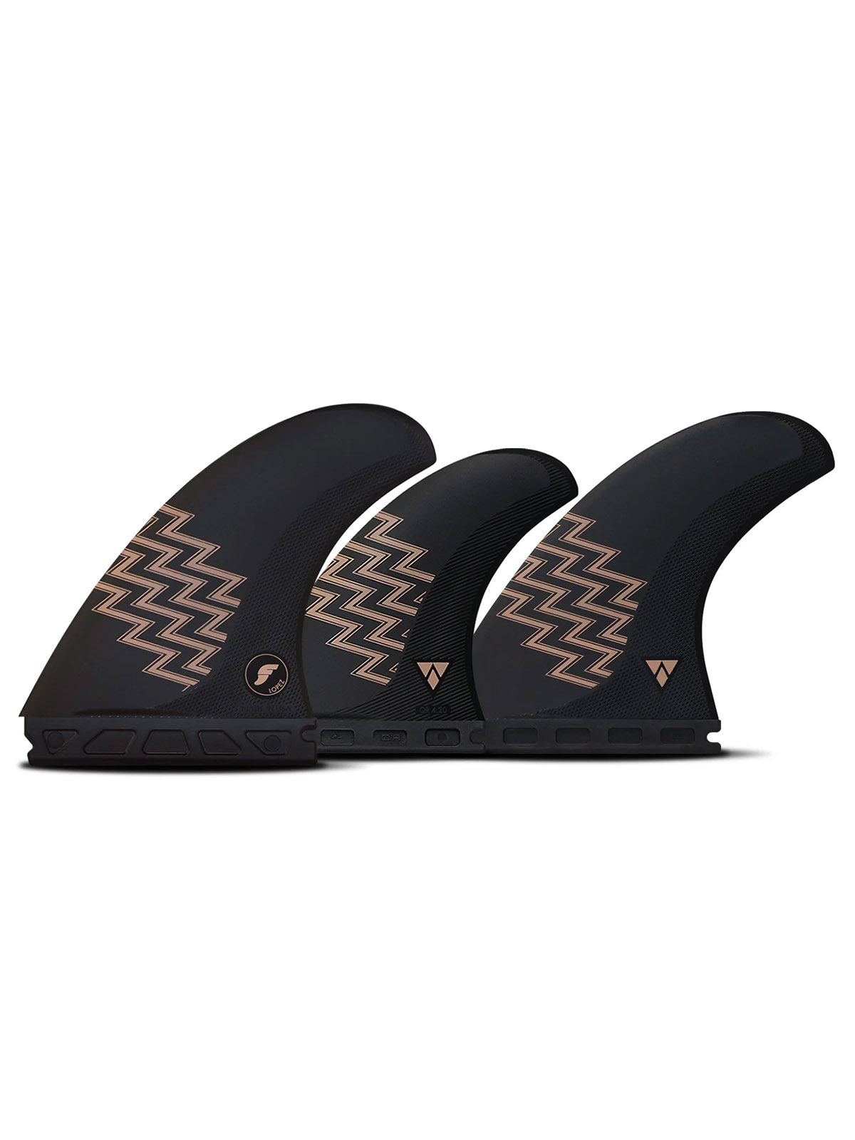 Futures Fins Gerry Lopez Alpha 5-Fin Black Brown Large