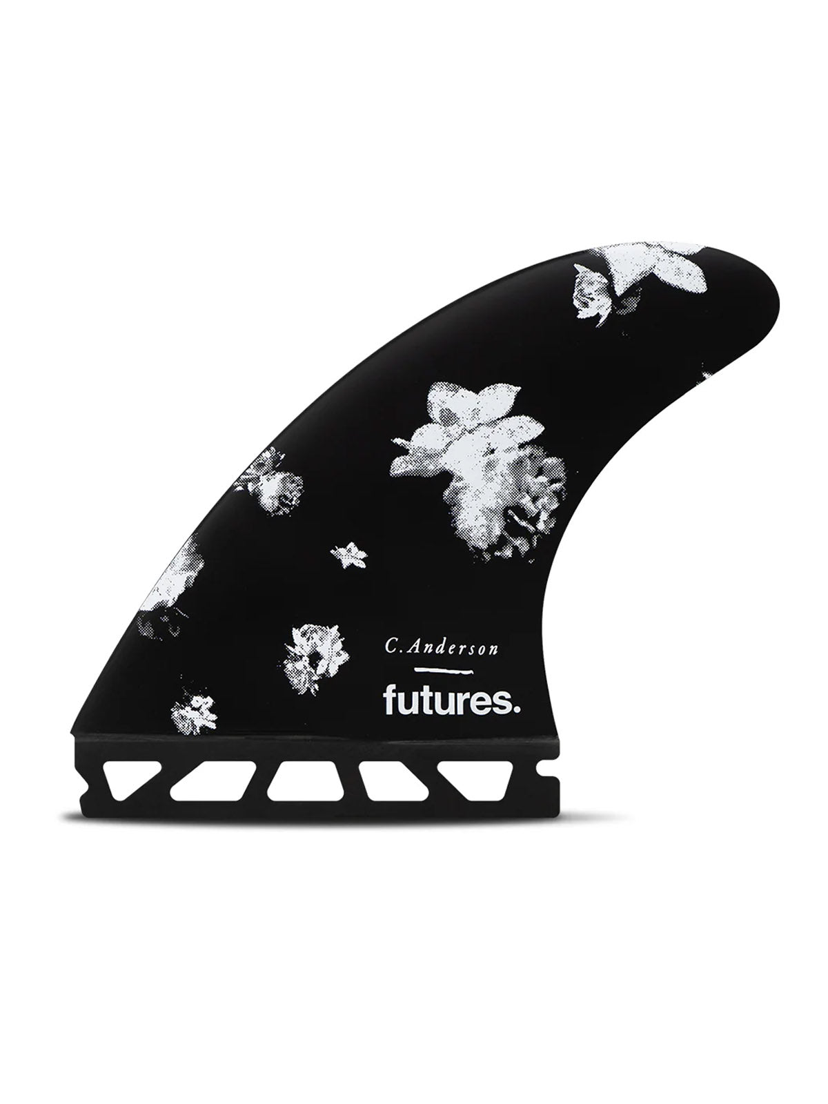 Futures Fins Thruster Ando Blackstix  Black / Flower Large