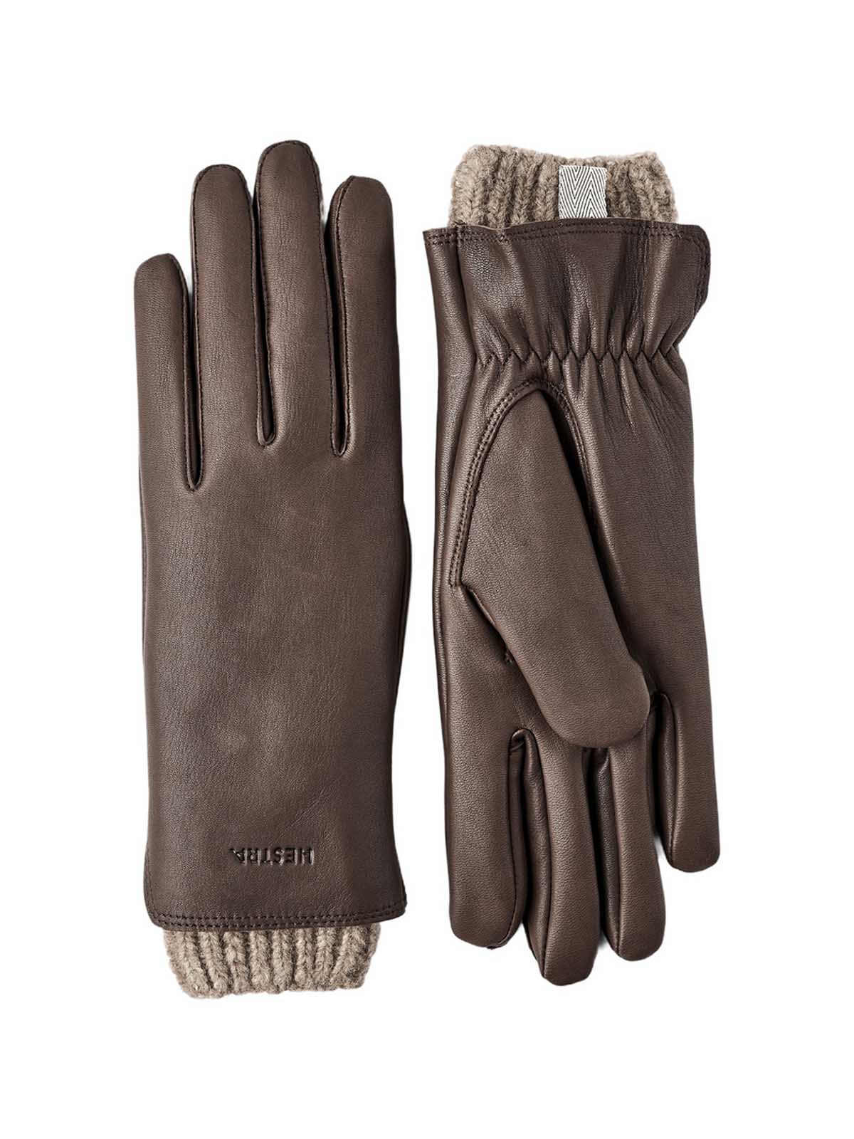Hestra Gloves Women's Tiril Deerskin Chocolate