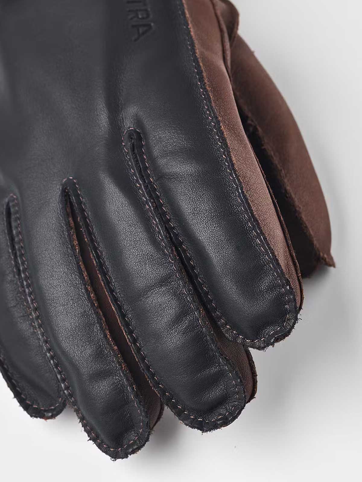 Hestra Gloves Wakayama 5 Finger Navy / Brown