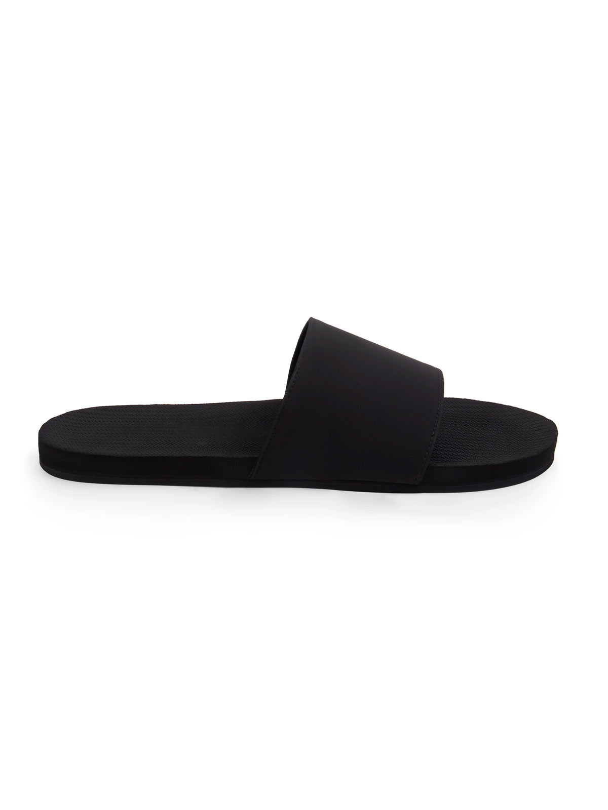 Indosole Mens Sandals Essntls Slides Black