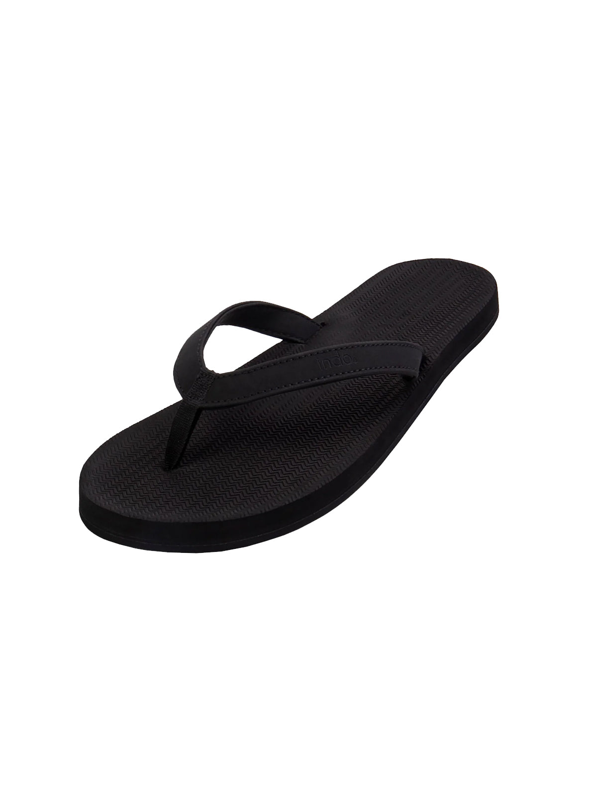 Indosole Womens ESSNTLS Flip Flops Black