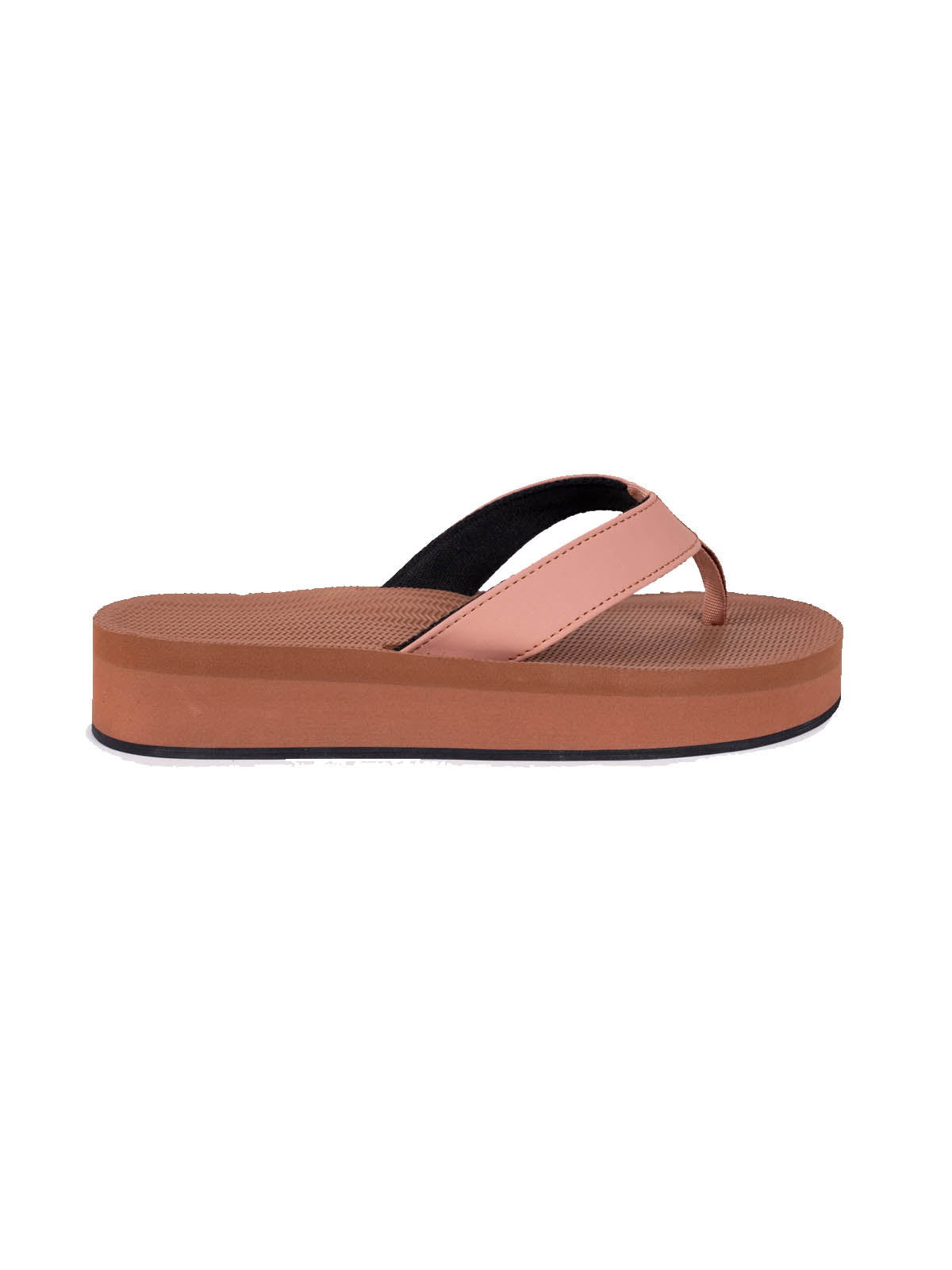 Indosole Womens Sandals Flip Flops Platform Rust