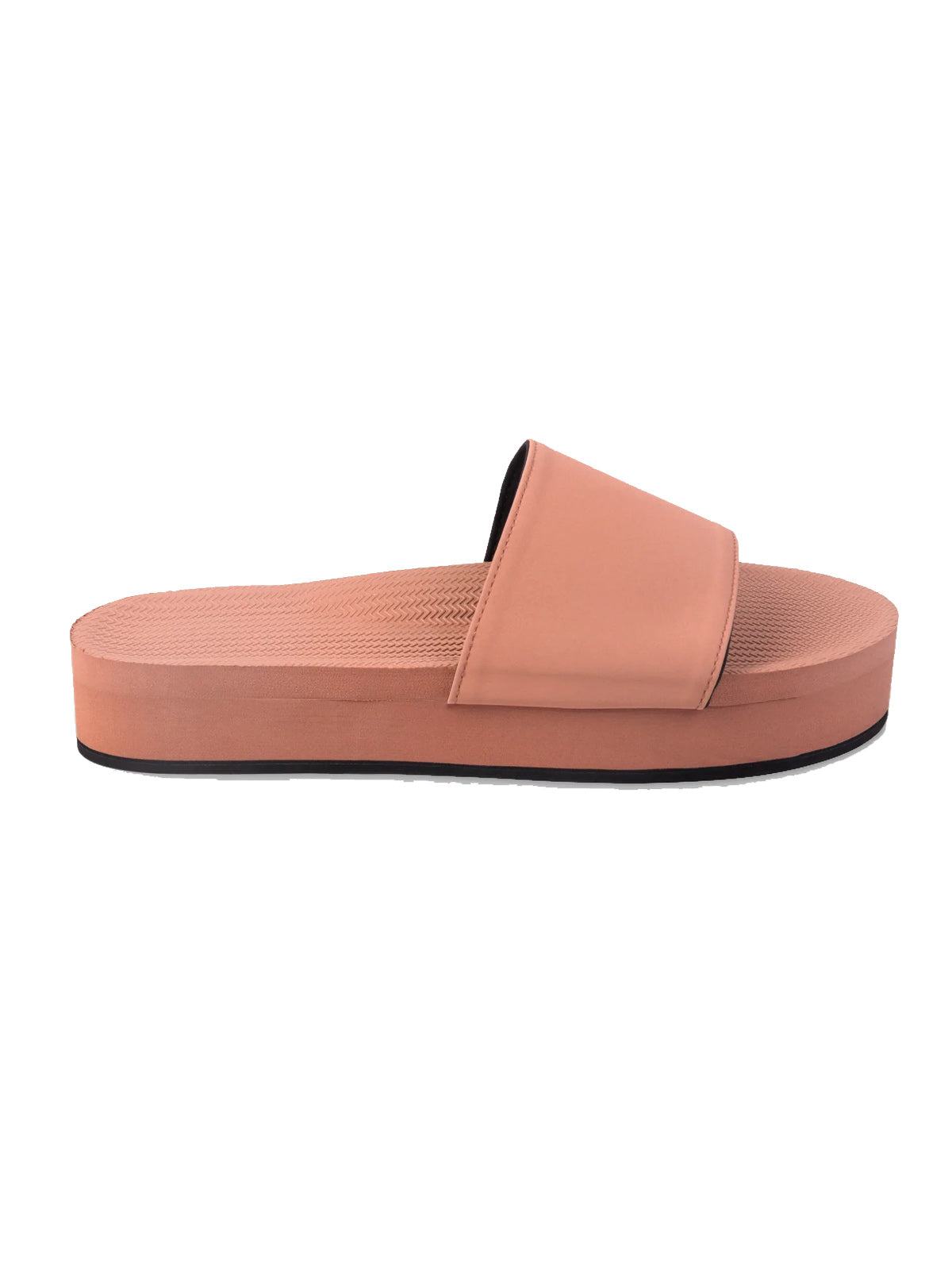 Indosole Womens Sandals Platform Slides Rust