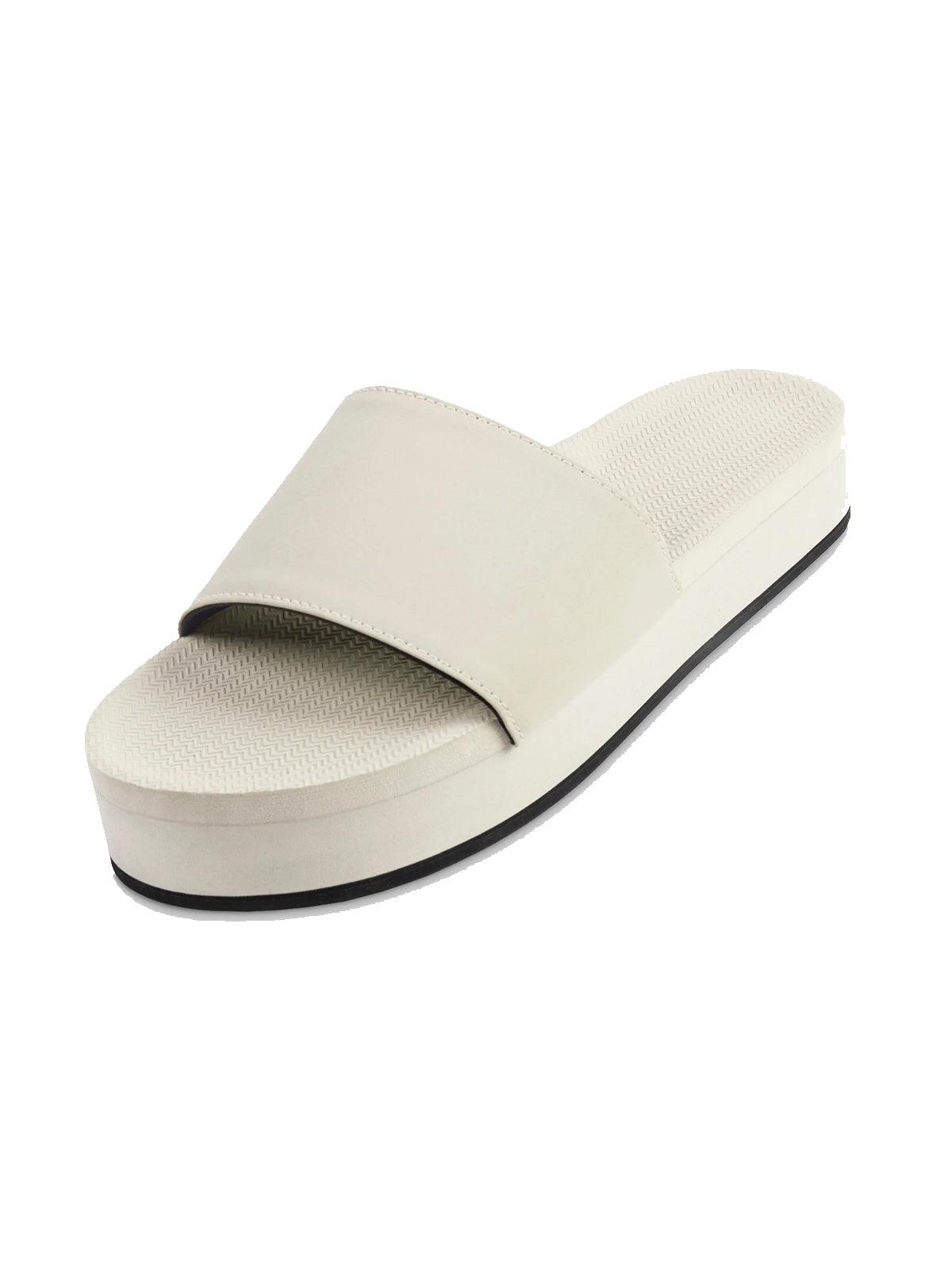 Indosole Womens Sandals Platform Slides Sea Salt