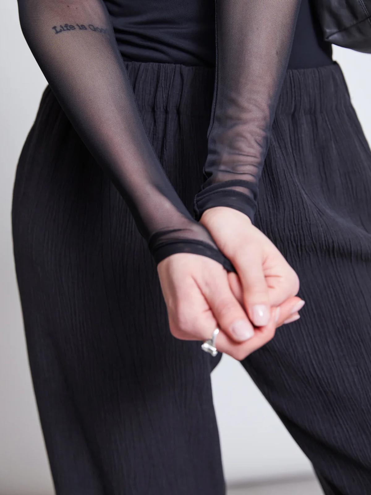 Jan 'n June Crincle Pants Hava Black