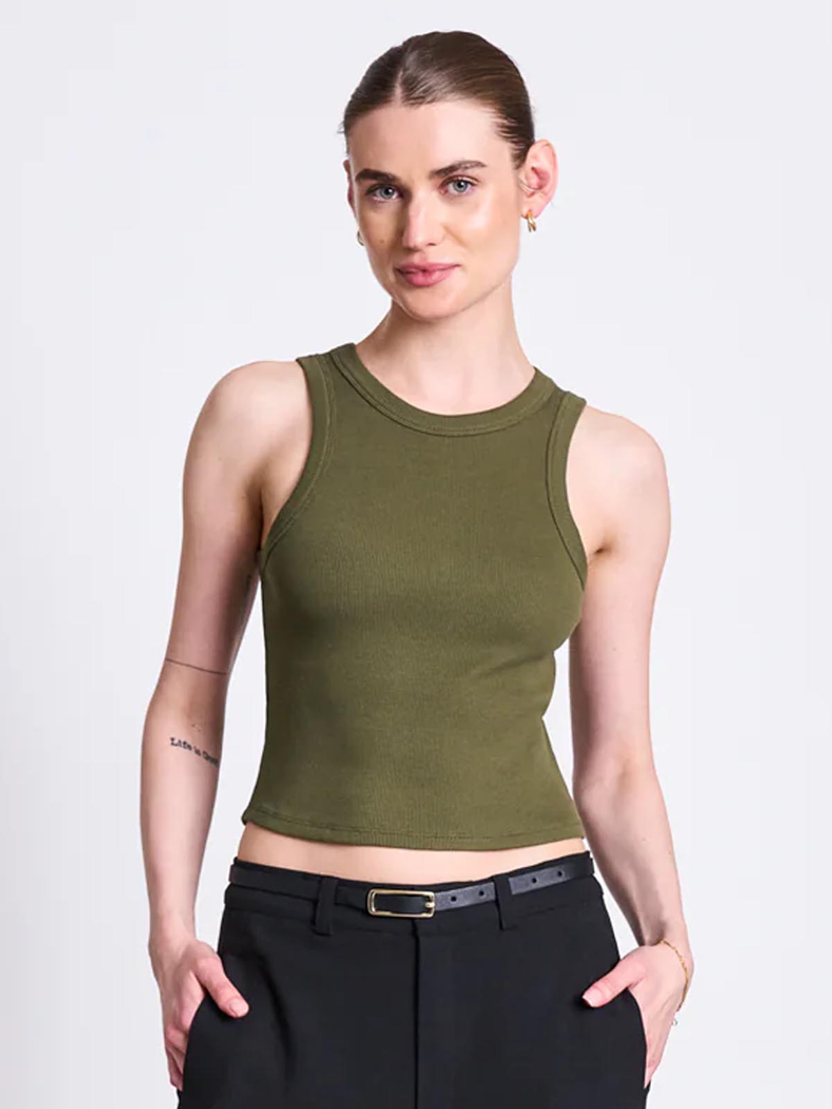 Jan 'n June Porto Tank Top Dark Olive