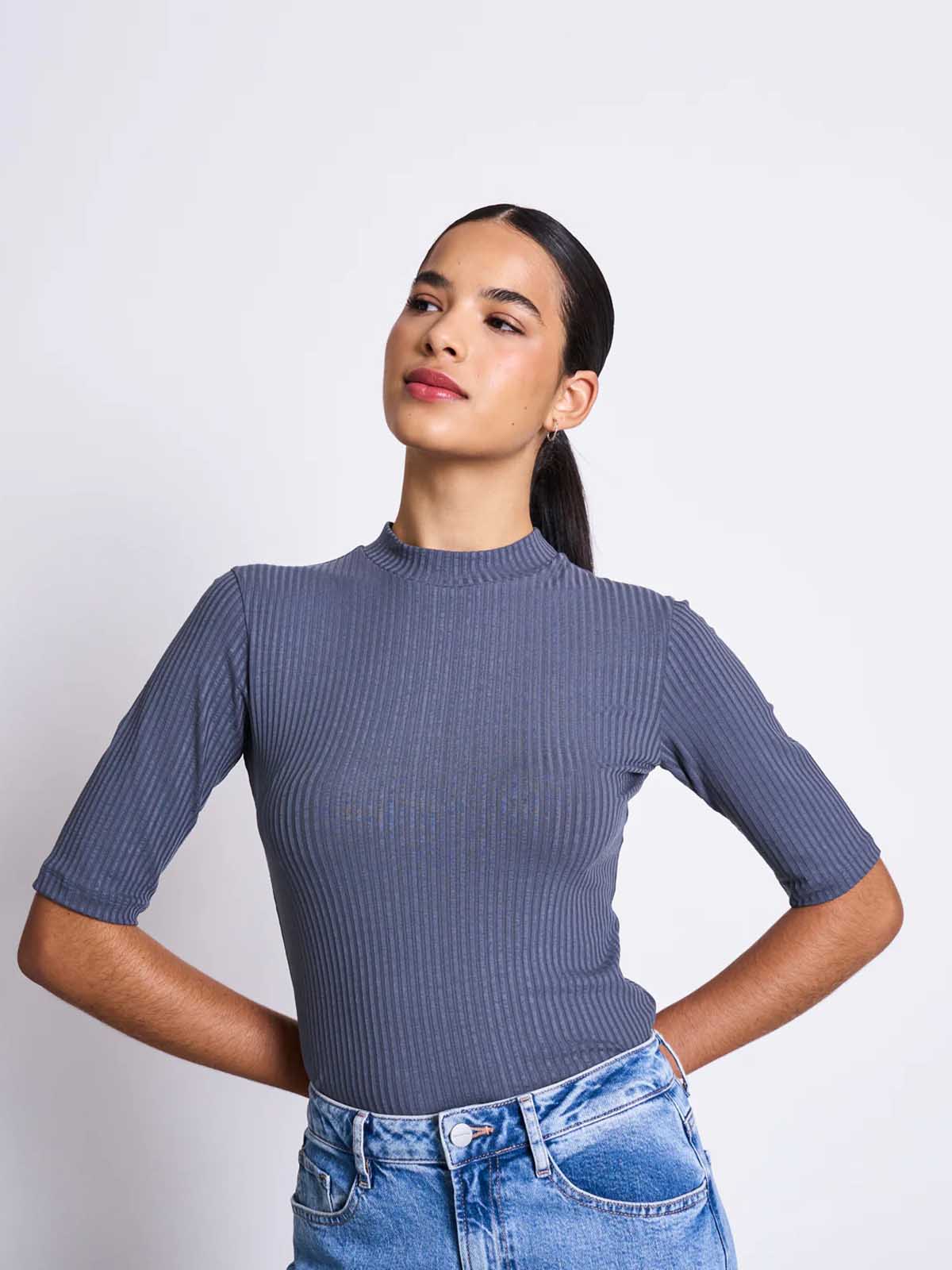 Jan 'n June Rib T-Shirt Nina Turbulence