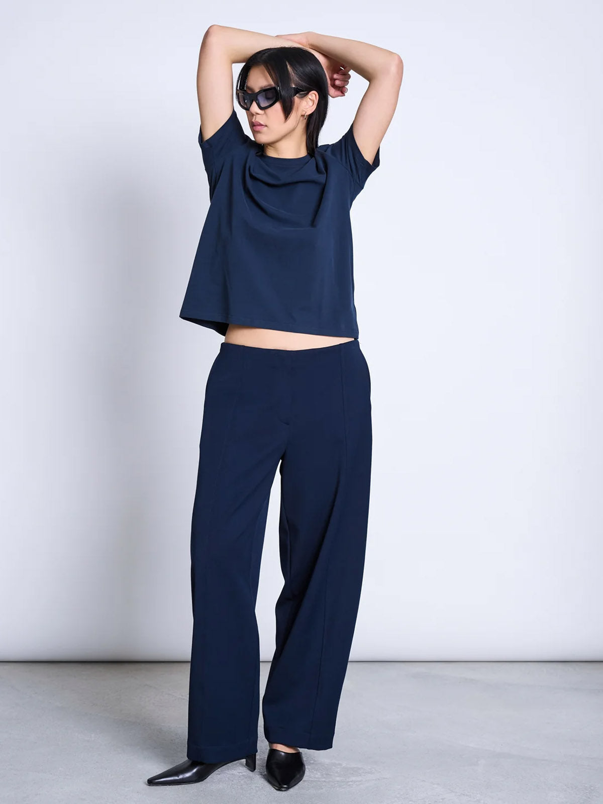 Jan 'n June Barrel Leg Pants Juny Nightfall