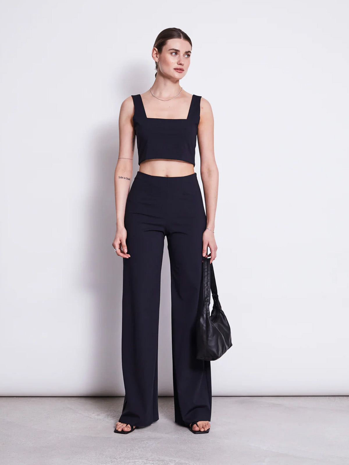 Jan 'n June Cancun Crop Top Black