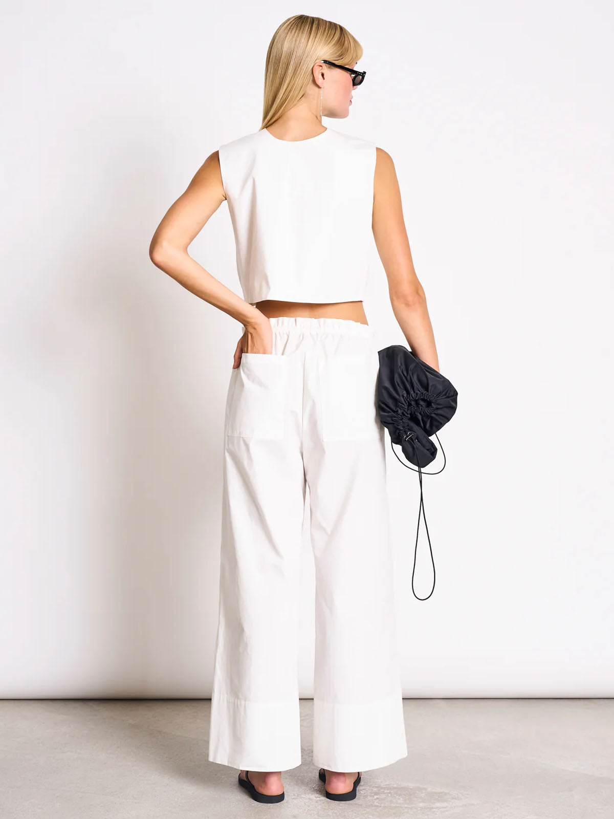 Jan 'n June Cotton Tie Top Stroget White