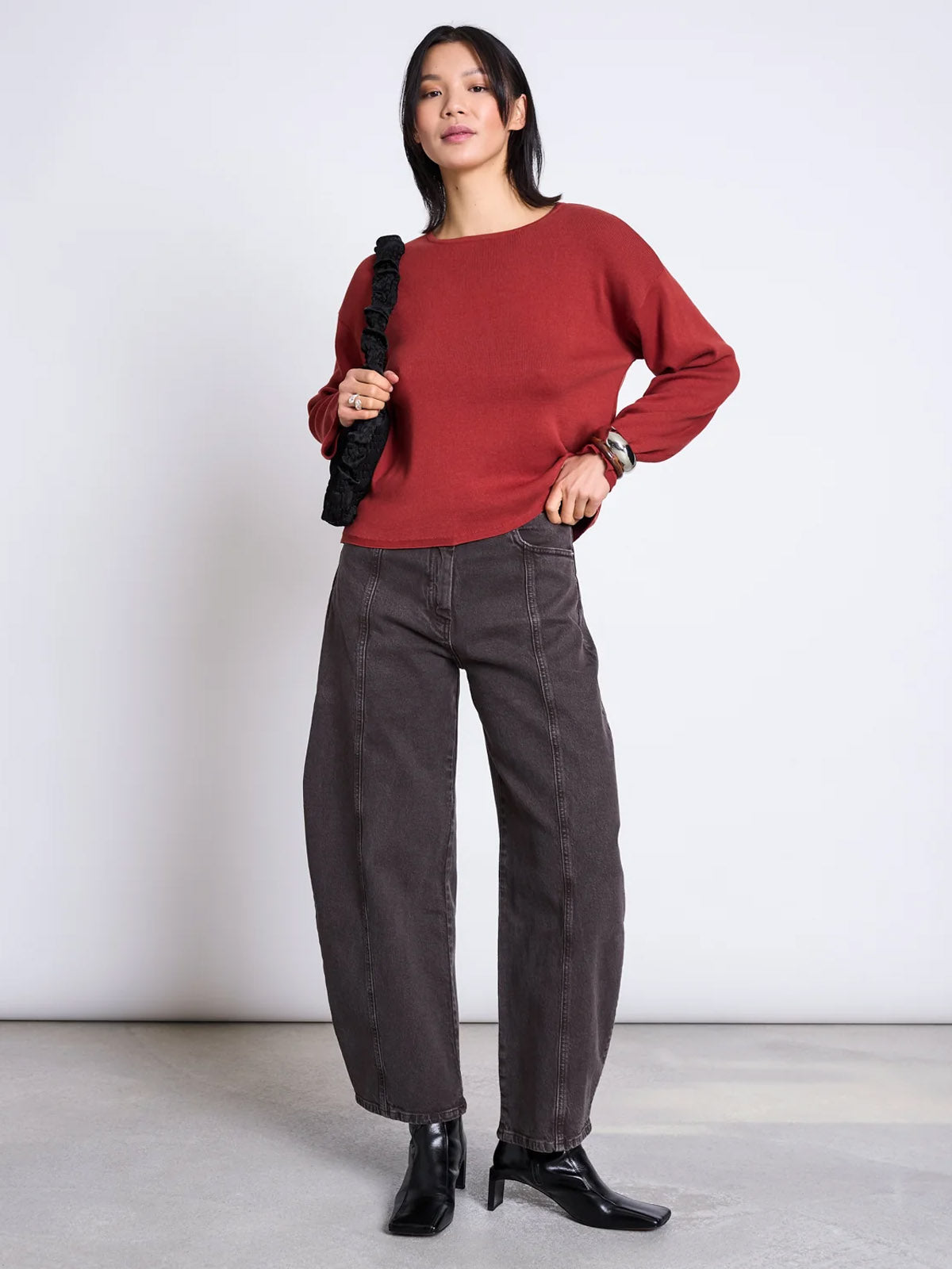 Jan 'n June Light Knit Jumper Williamsburg Mid Red