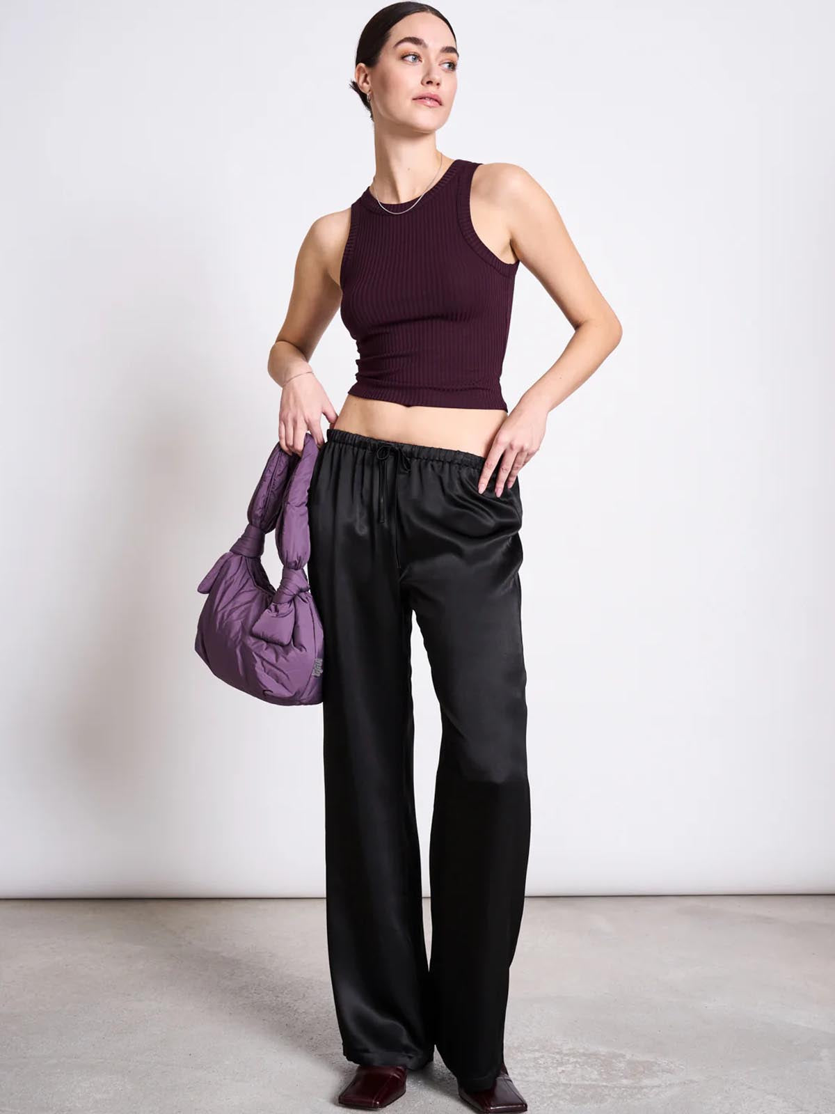 Jan 'n June Porto Rib Tank Top Cherry Lacquer