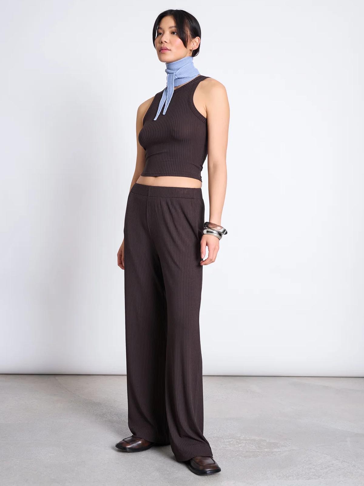 Jan 'n June Porto Rib Tank Top Mud